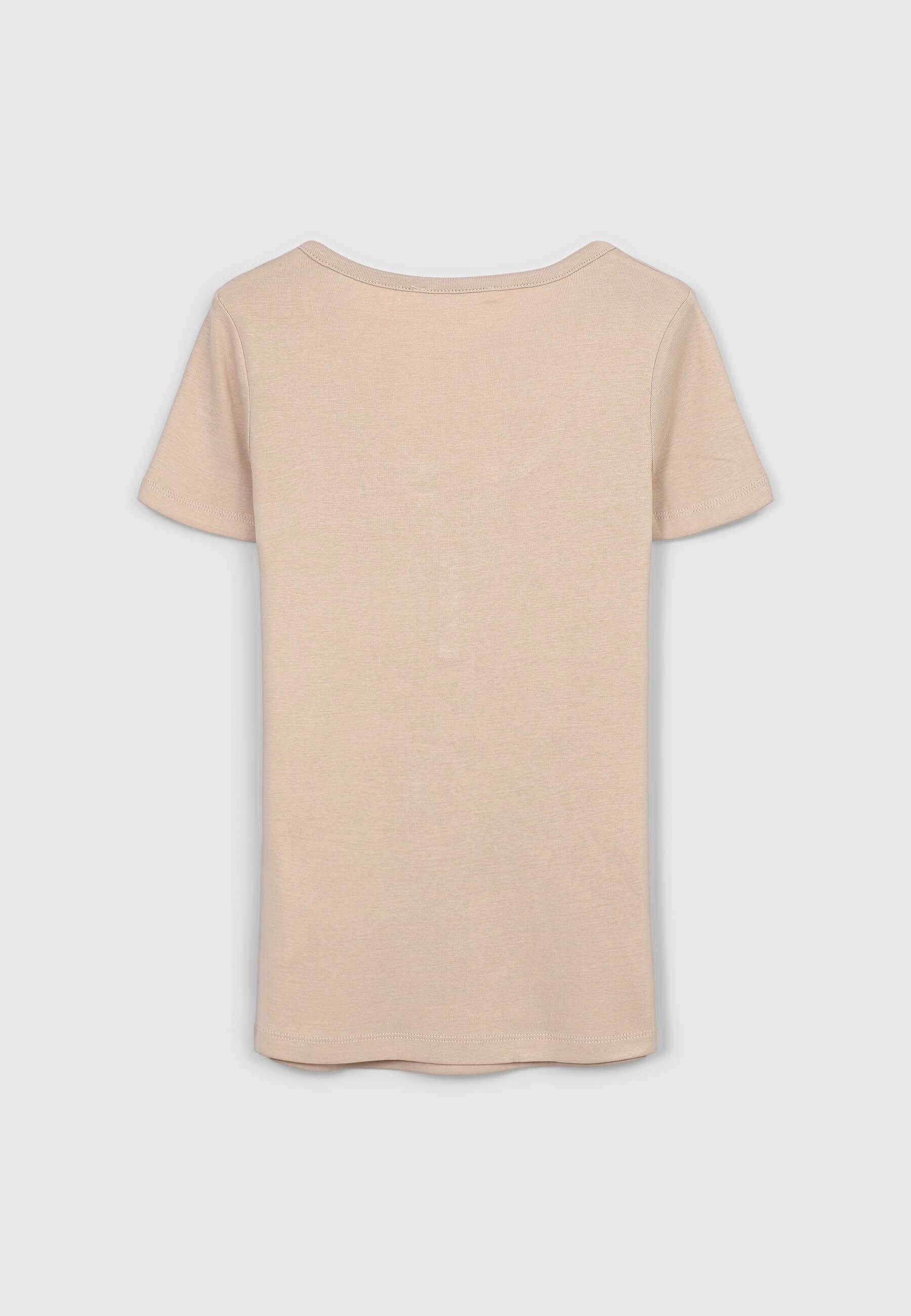 T-shirt serafino tinta unita - Image 5