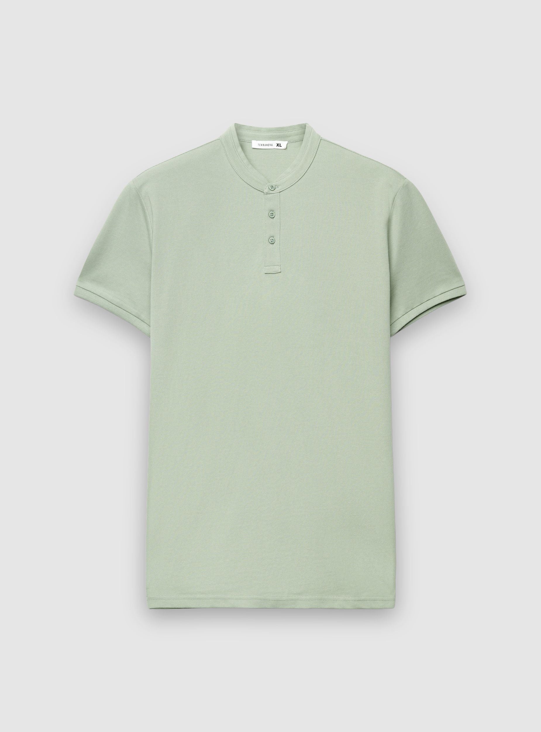 T-shirt serafino tinta unita - Image 6