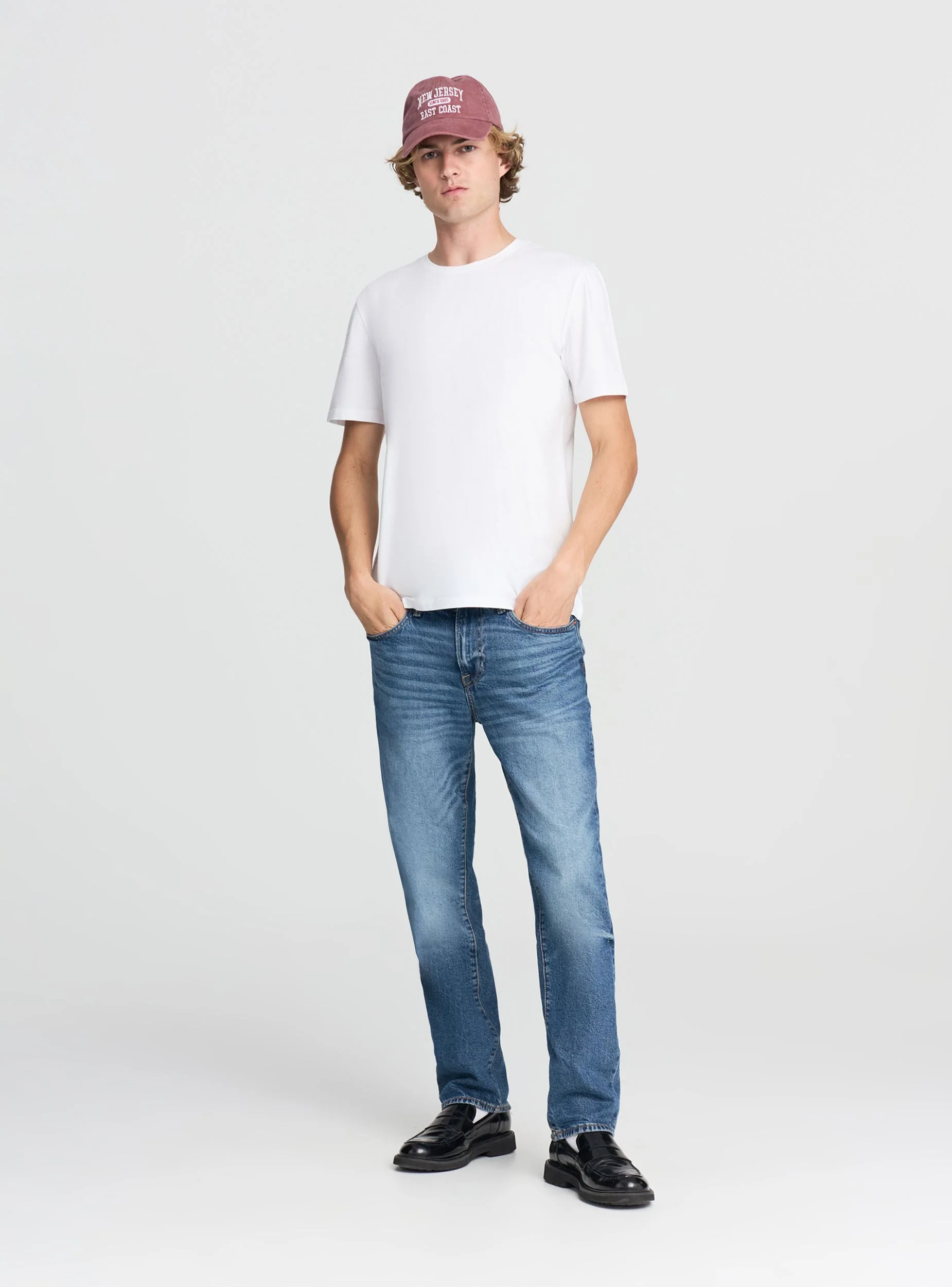 T-shirt slim fit a tinta unita - Image 3