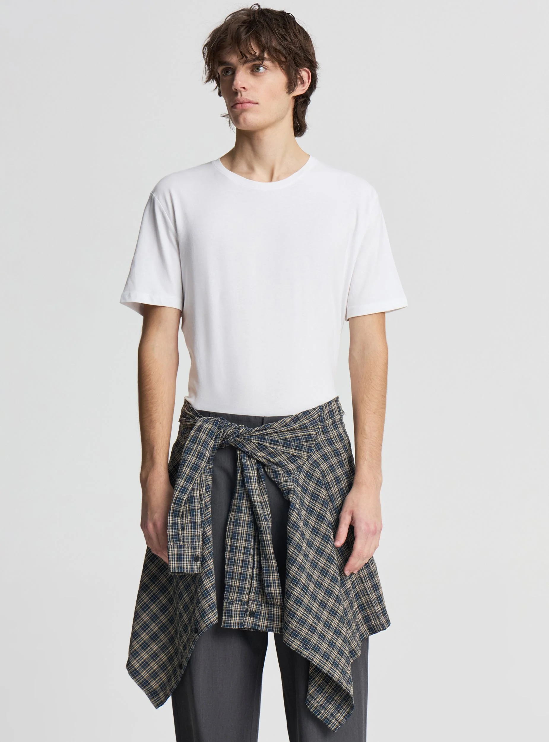 T-shirt slim fit a tinta unita