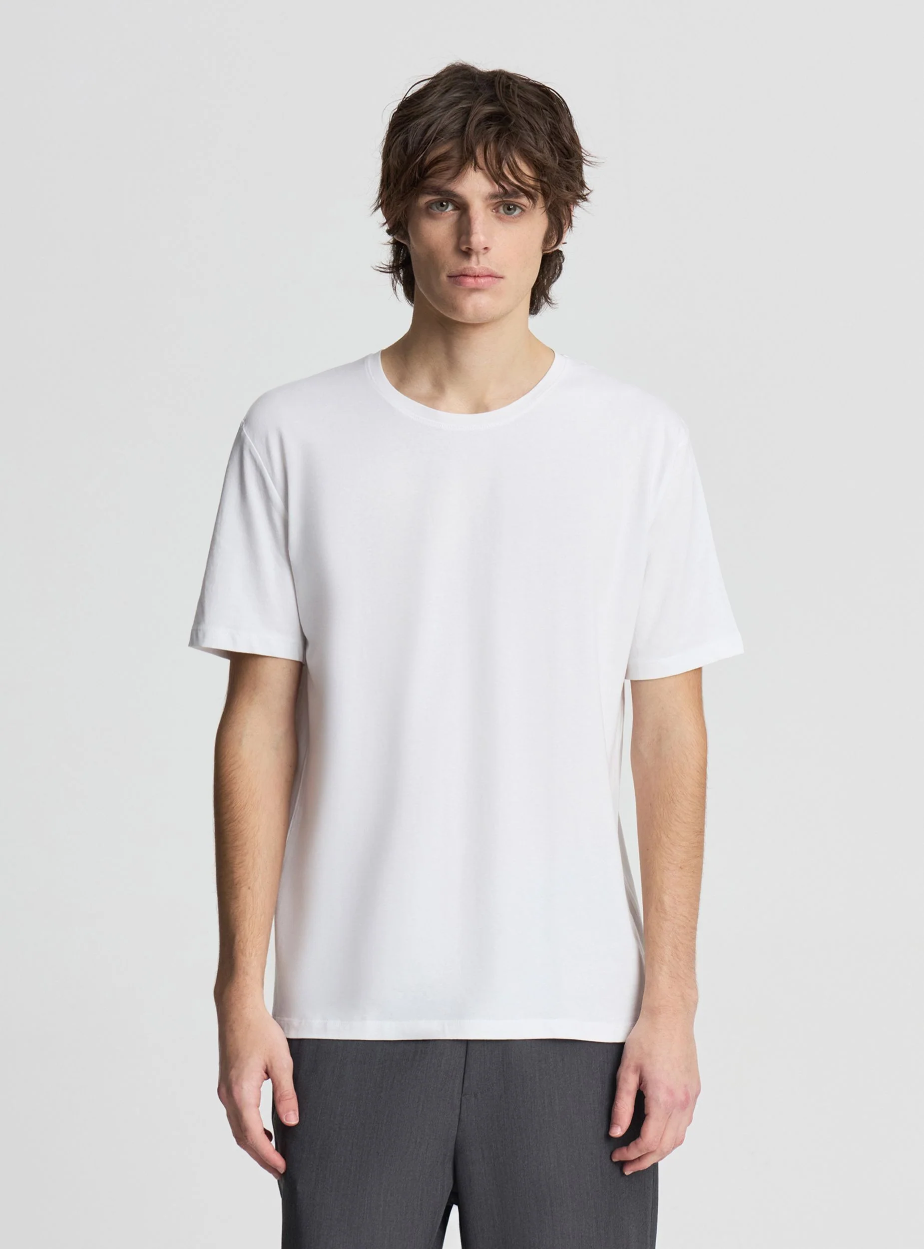 T-shirt slim fit a tinta unita - Image 2