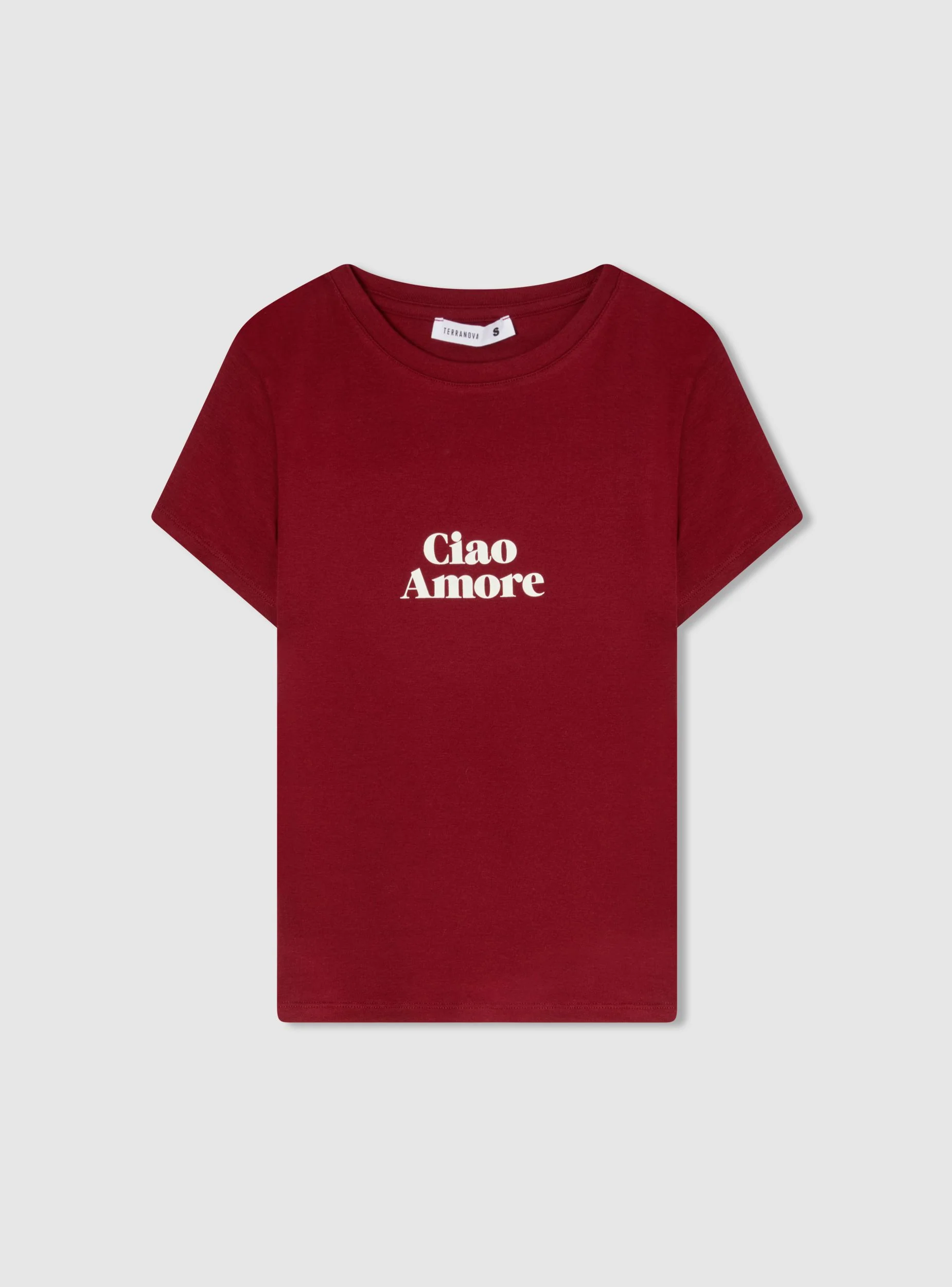 T-shirt slim fit con scritta - Image 5