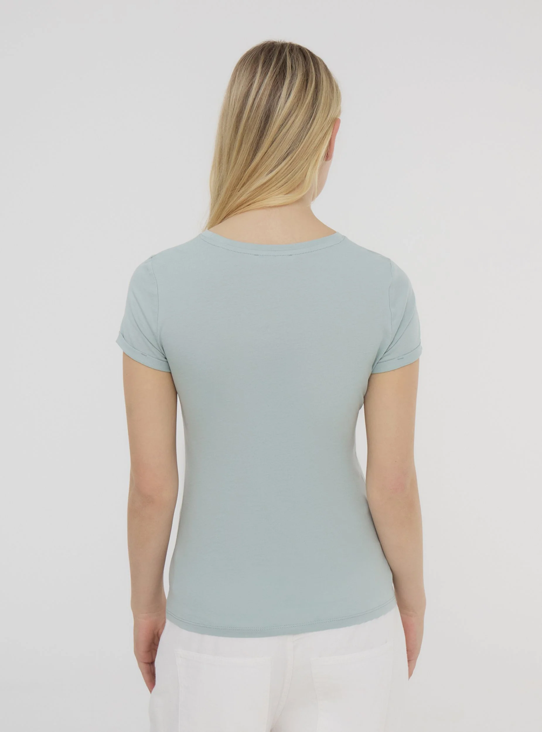 T-shirt slim fit con stampa farfalle - Image 2