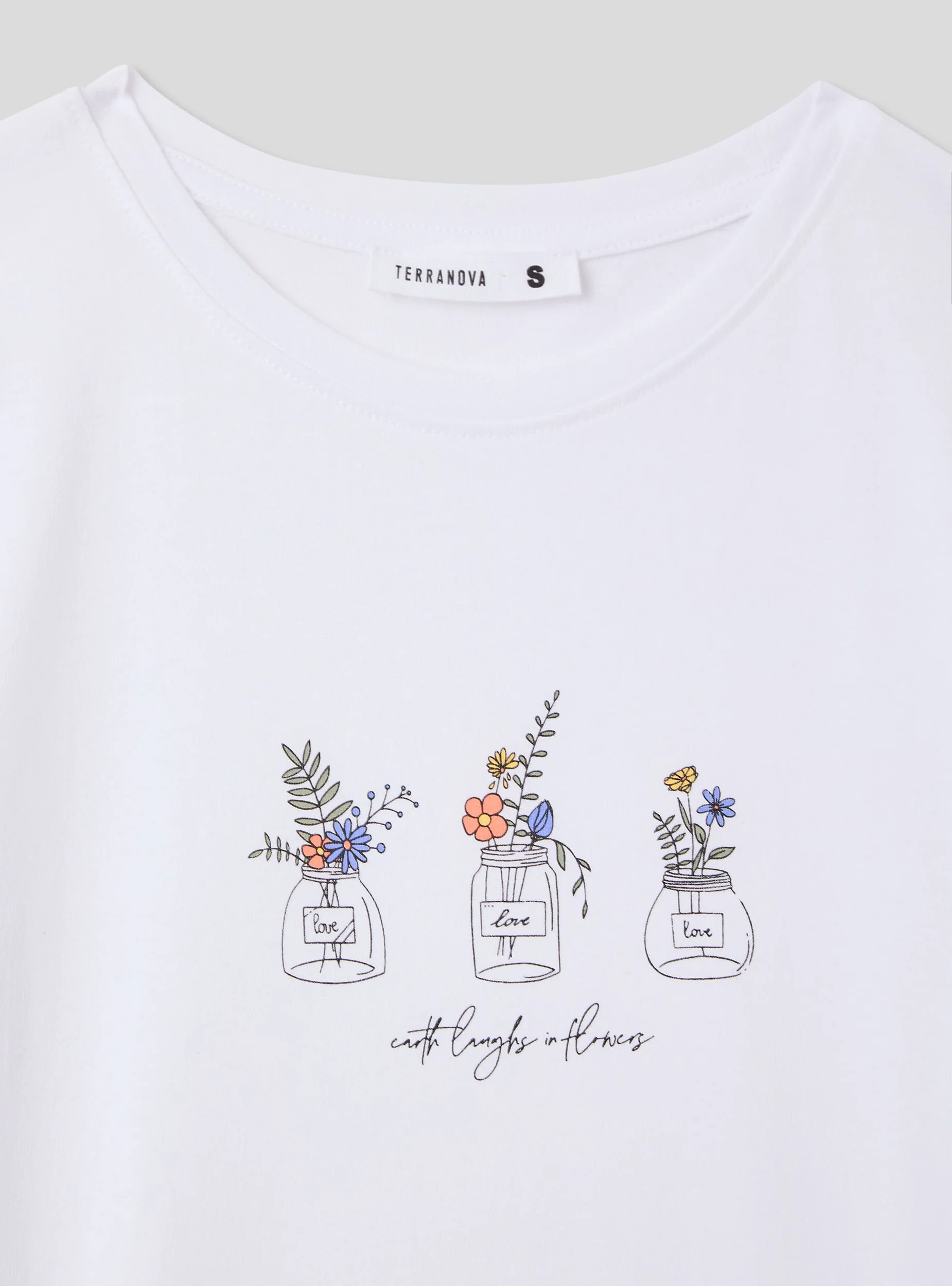 T-shirt slim fit con stampa fiori - Image 6