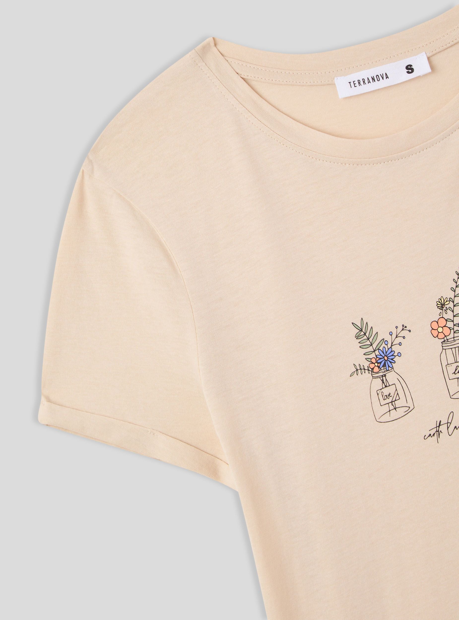 T-shirt slim fit con stampa fiori - Image 6