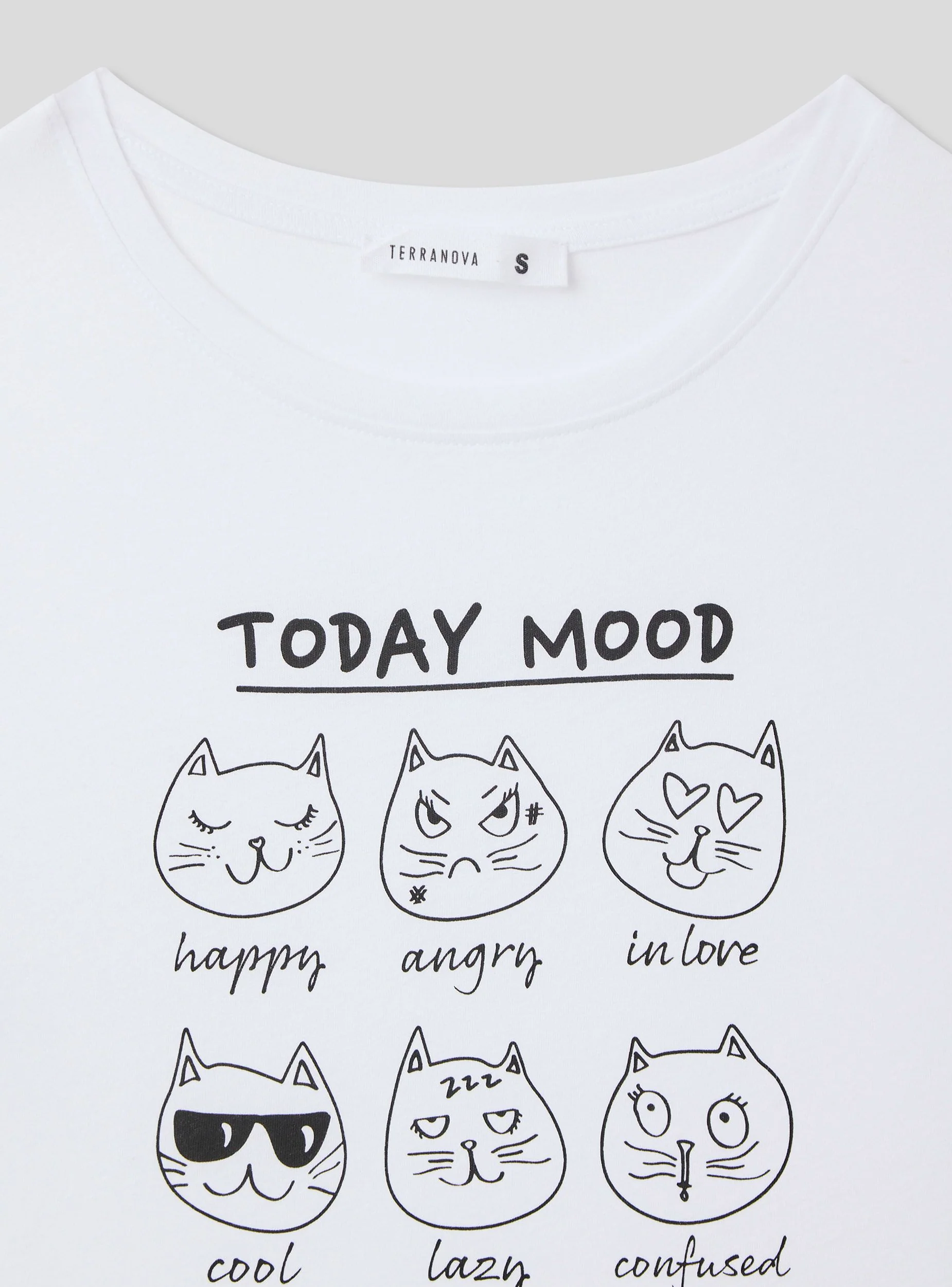 T-shirt slim fit con stampa gattini - Image 4