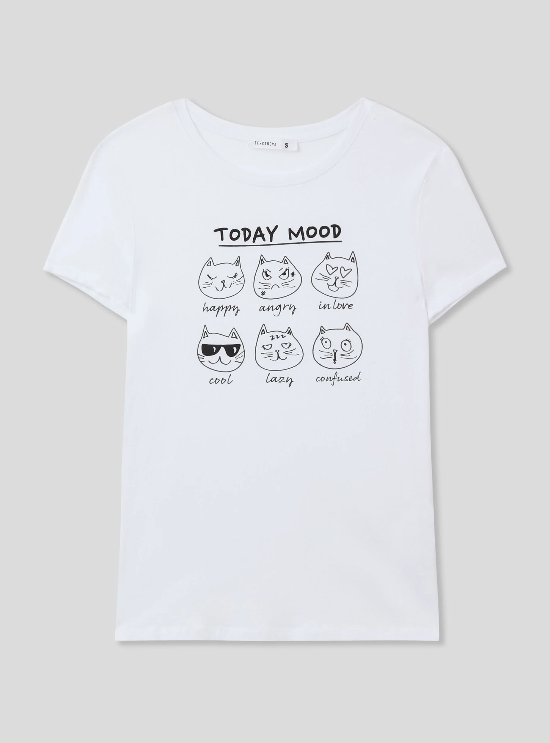 T-shirt slim fit con stampa gattini - Image 5