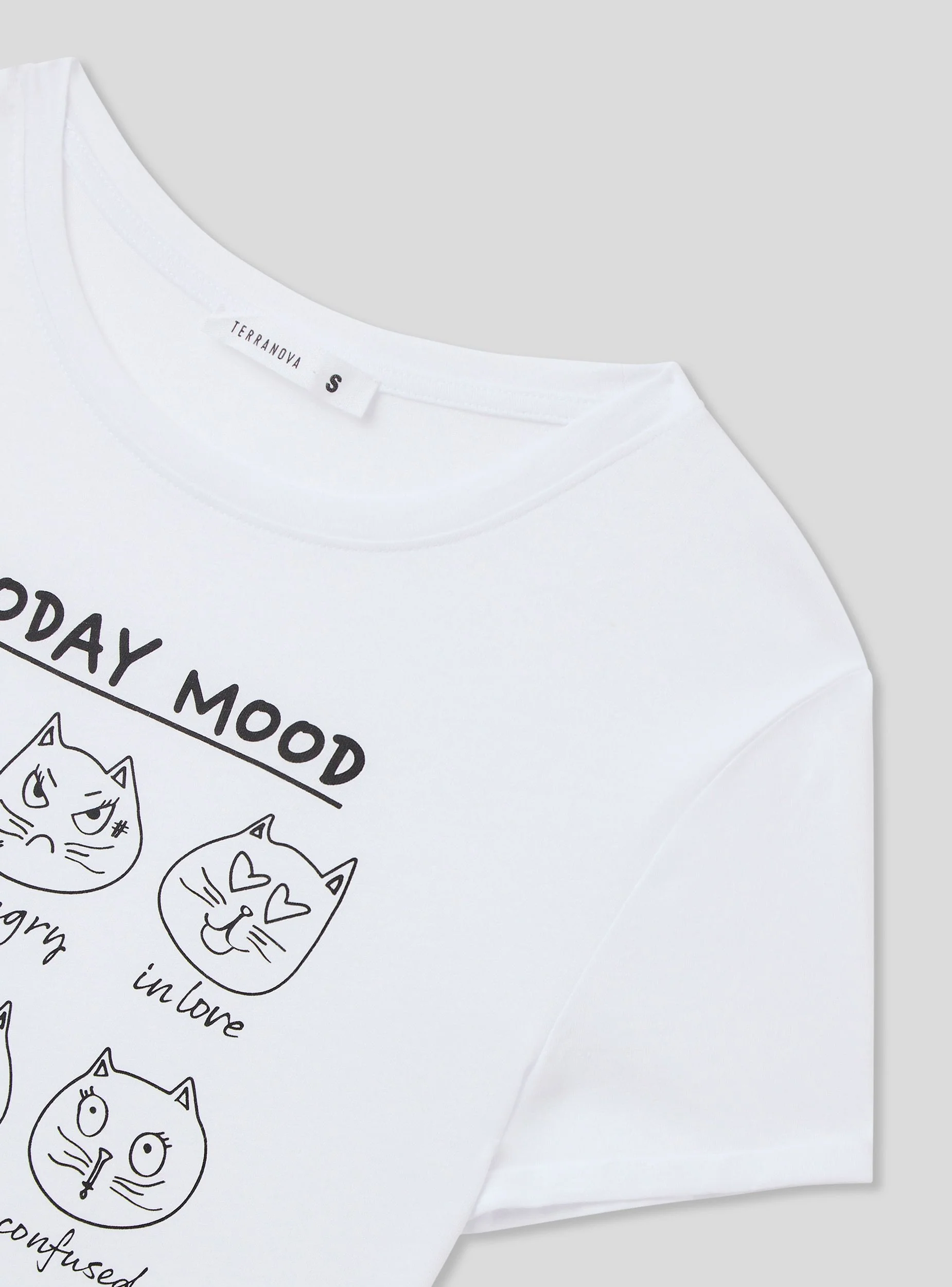 T-shirt slim fit con stampa gattini - Image 6