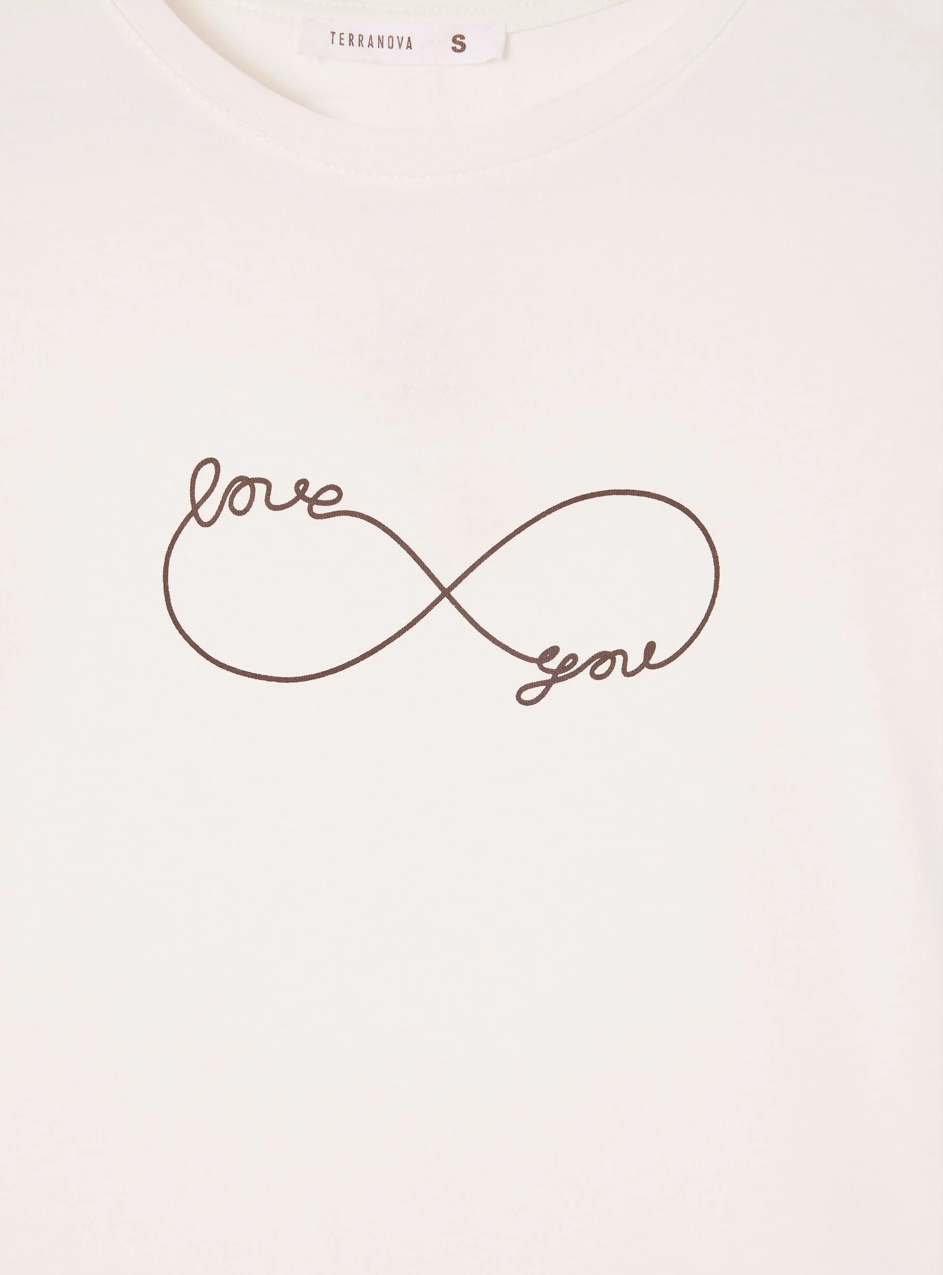 T-shirt slim fit con stampa infinito - Image 5