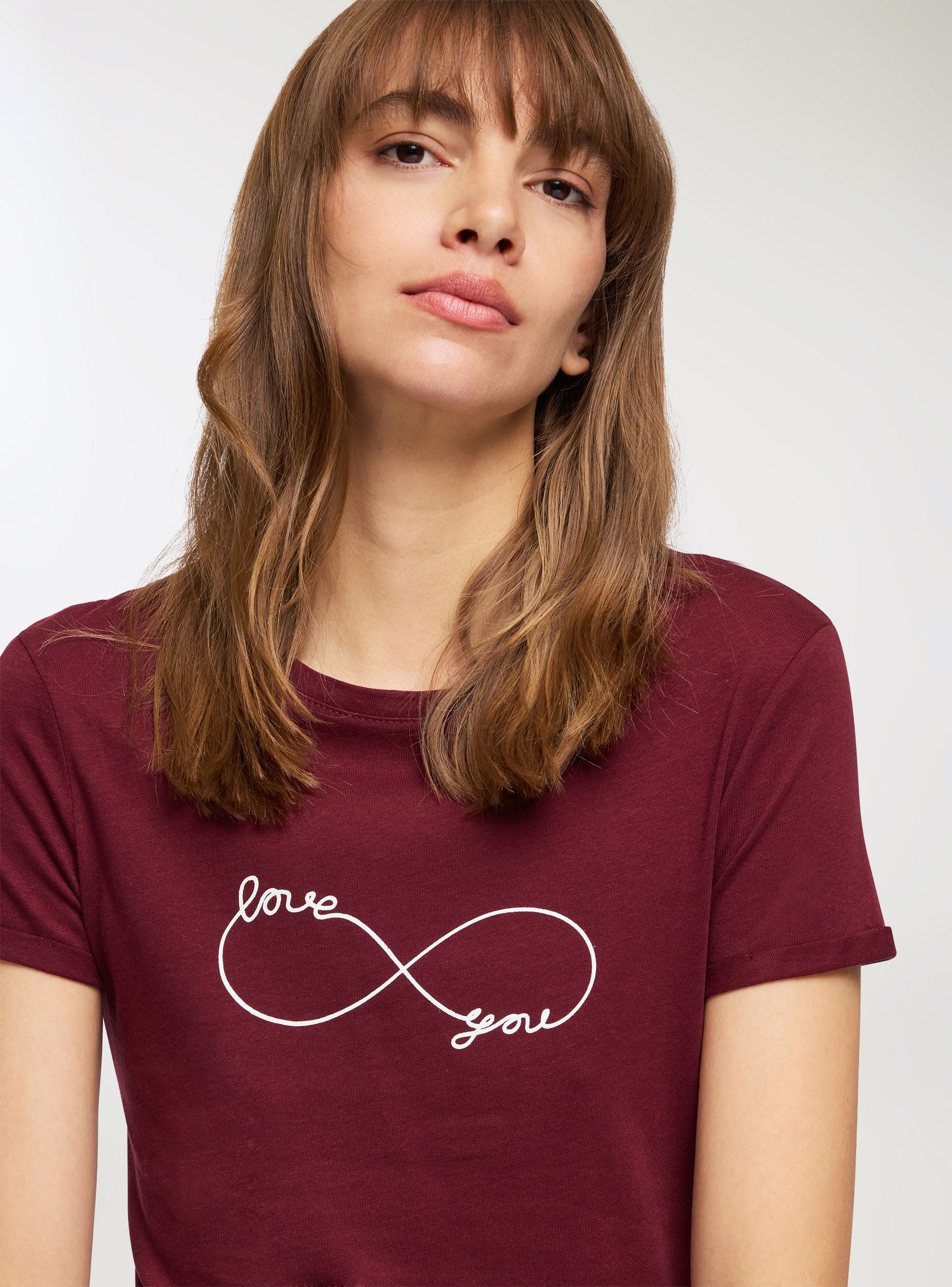 T-shirt slim fit con stampa infinito - Image 4