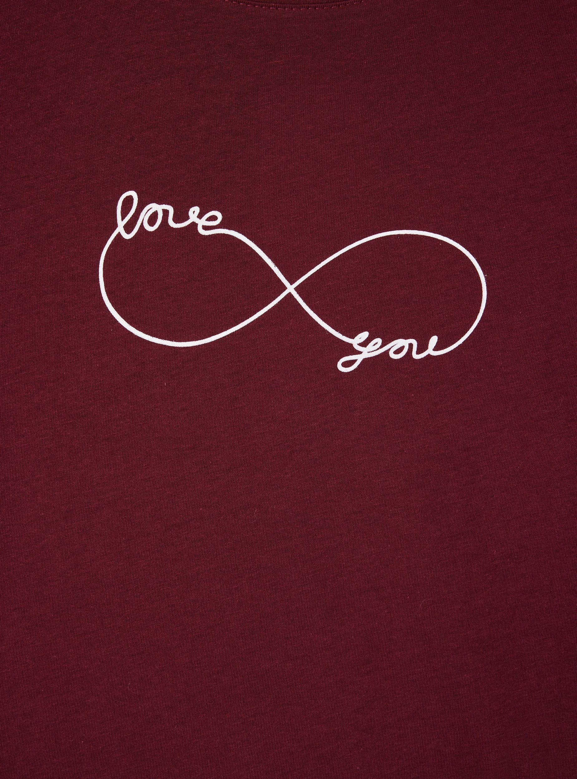 T-shirt slim fit con stampa infinito - Image 5
