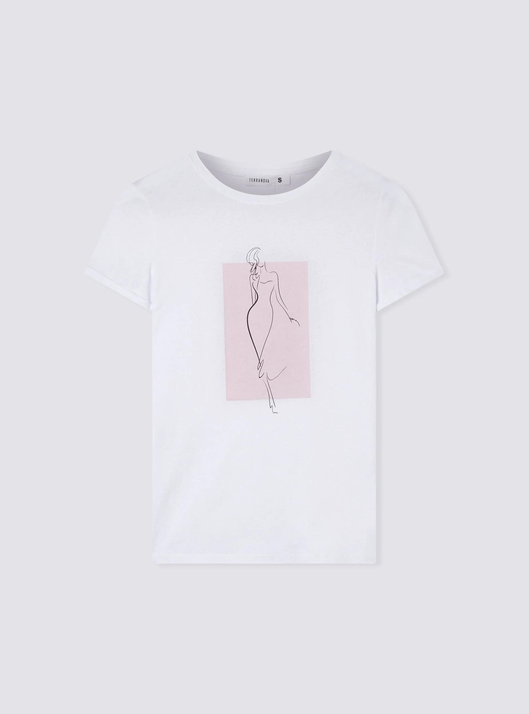 T-shirt slim fit con stampa stilizzata - Image 5