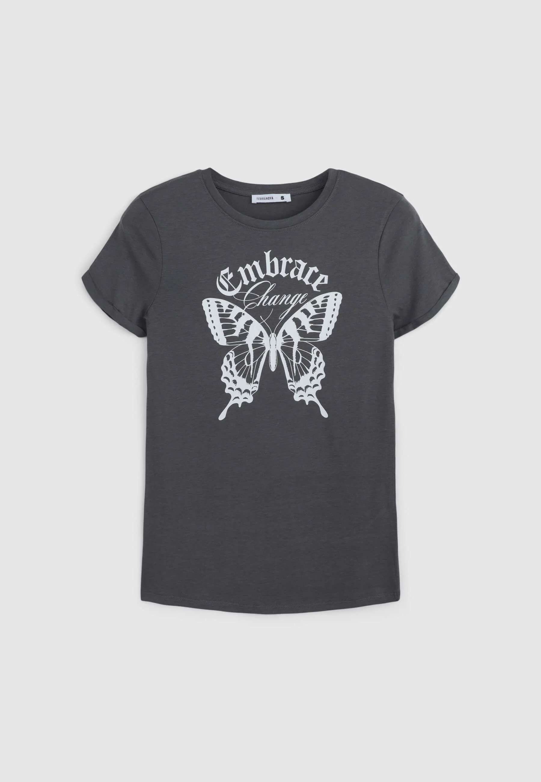 T-shirt slim fit stampa farfalla - Image 5