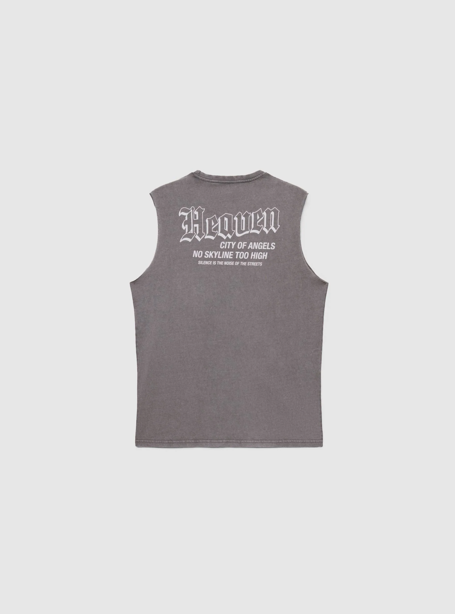 T-shirt smanicata con scritta gotica - Image 6