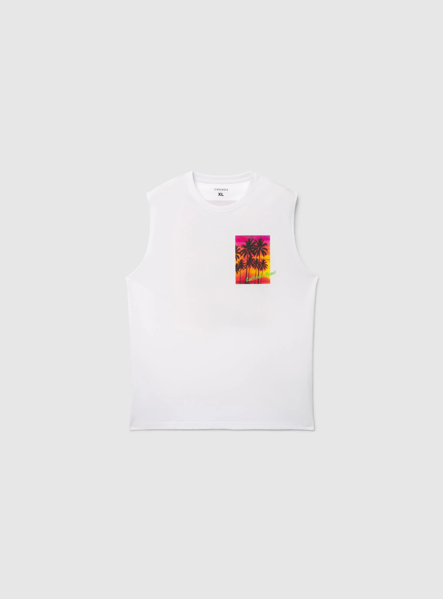 T-shirt smanicata con stampa palme fronte e retro - Image 5
