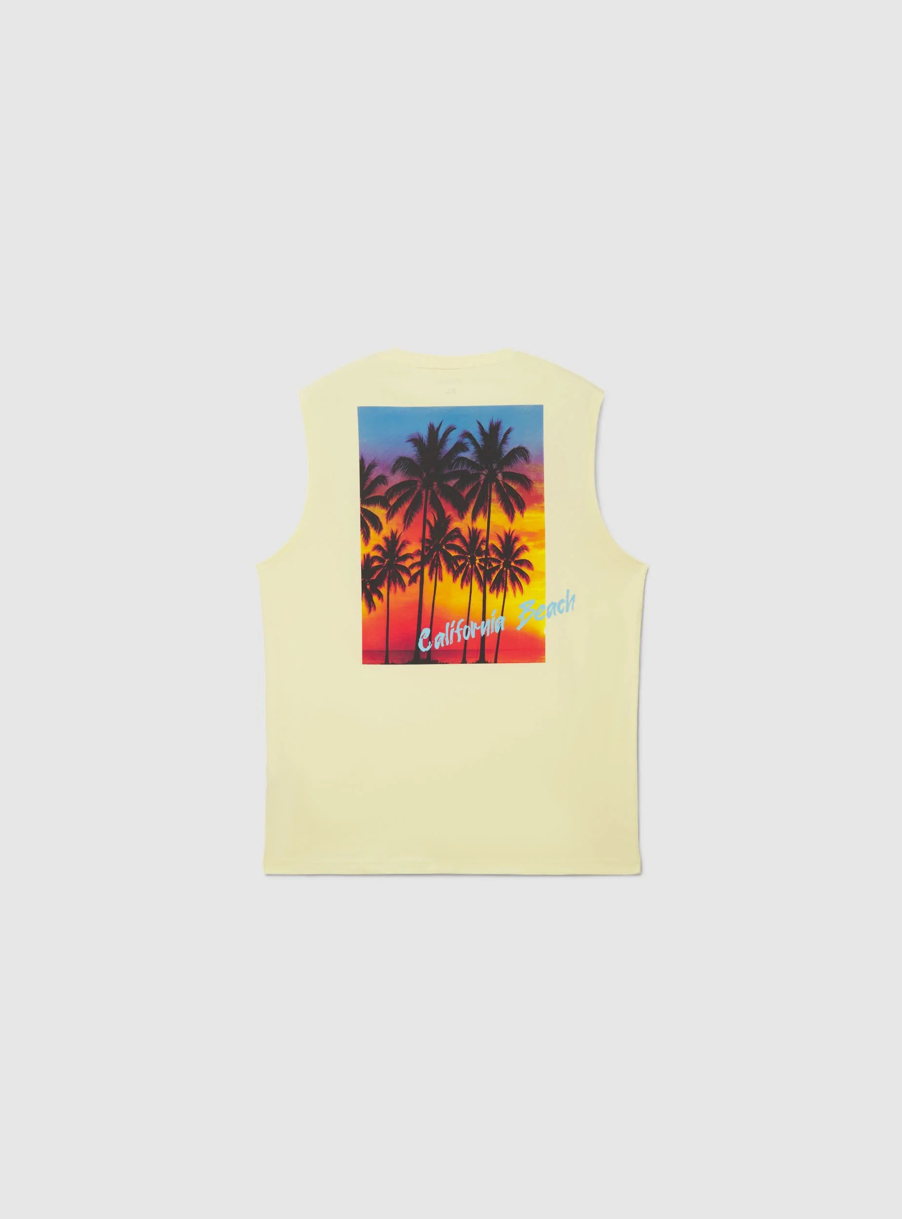 T-shirt smanicata con stampa palme fronte e retro - Image 6