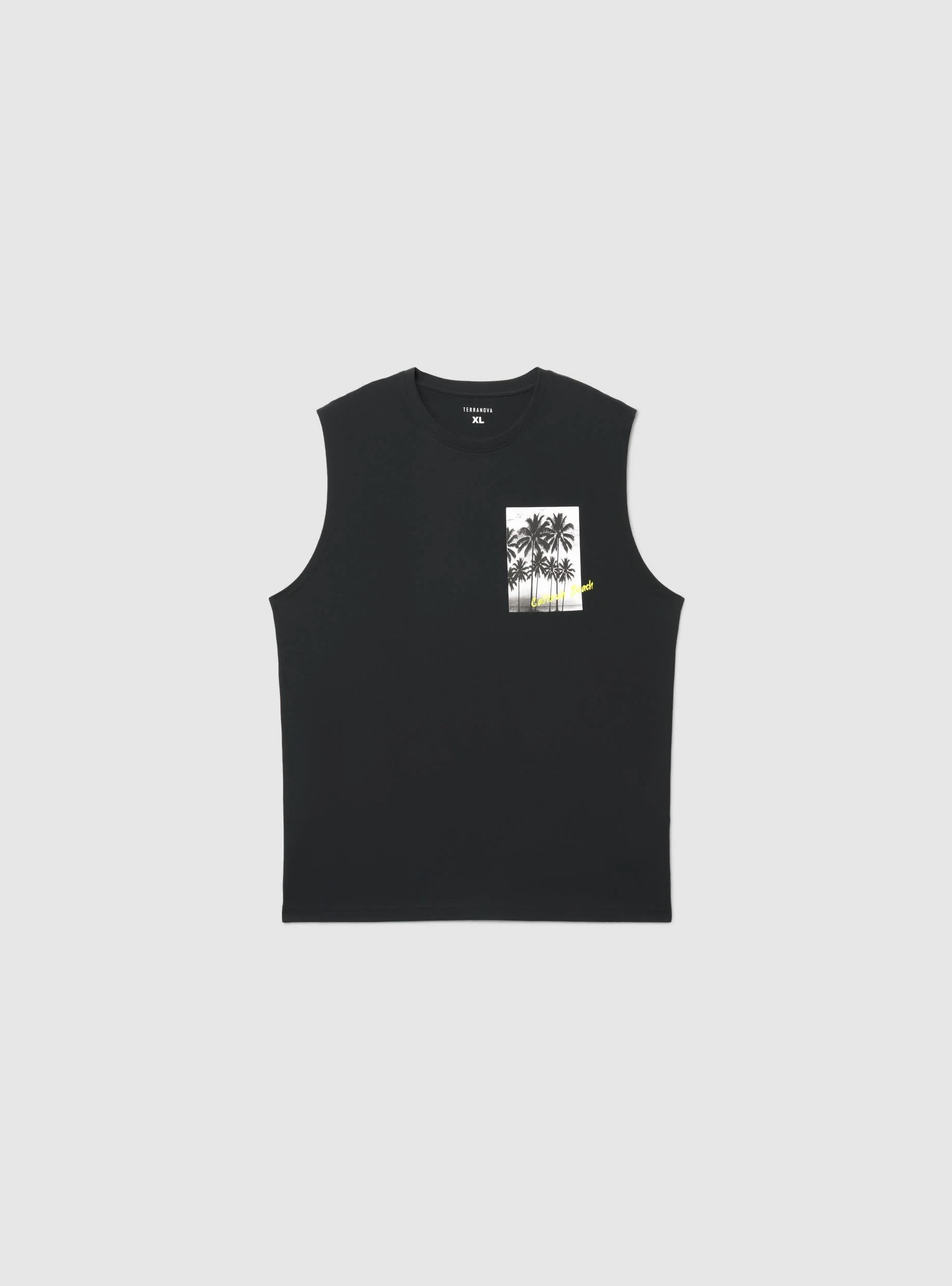 T-shirt smanicata con stampa palme fronte e retro - Image 6