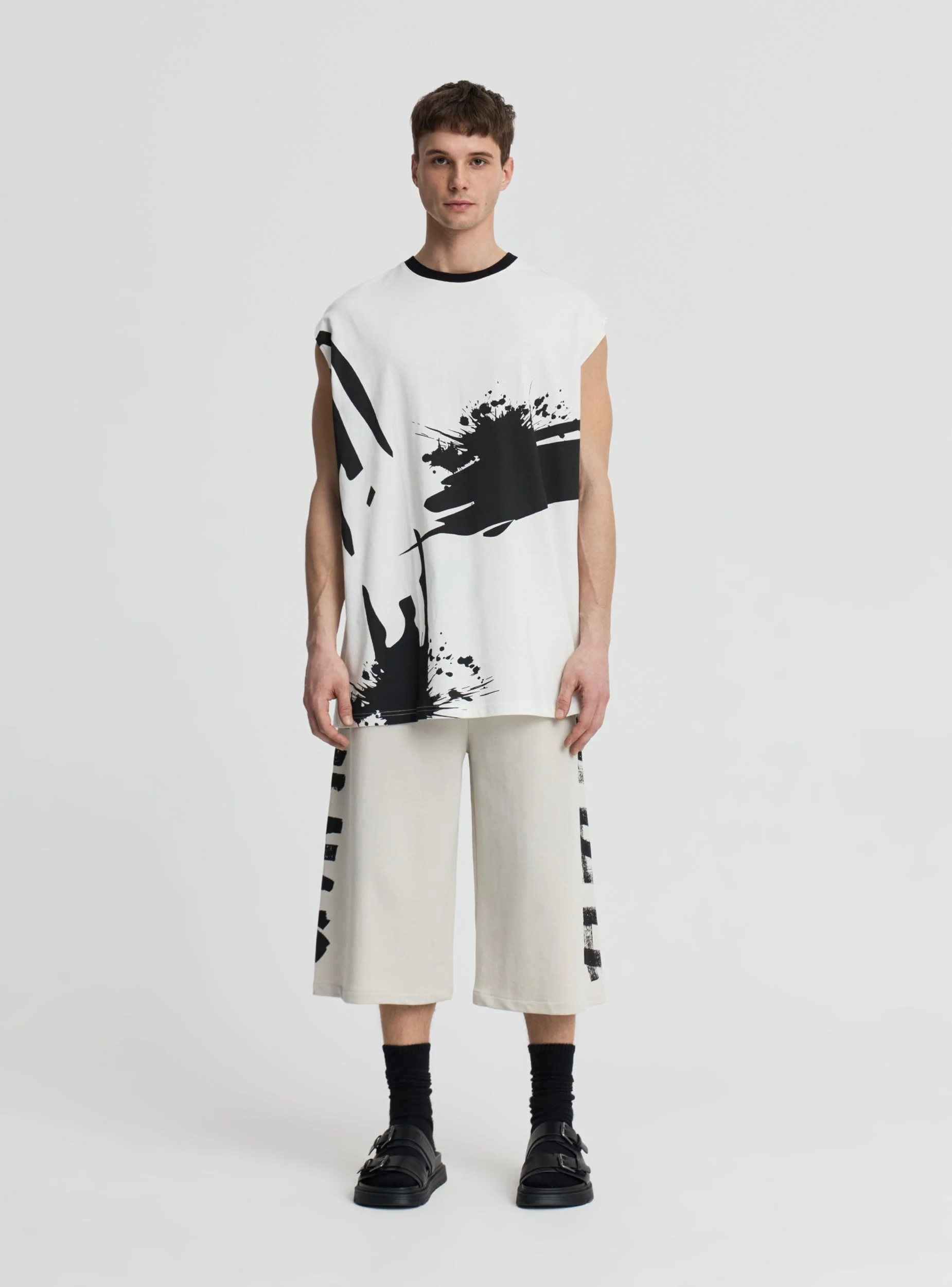 T-shirt smanicata con stampa street TRNPOPLAB