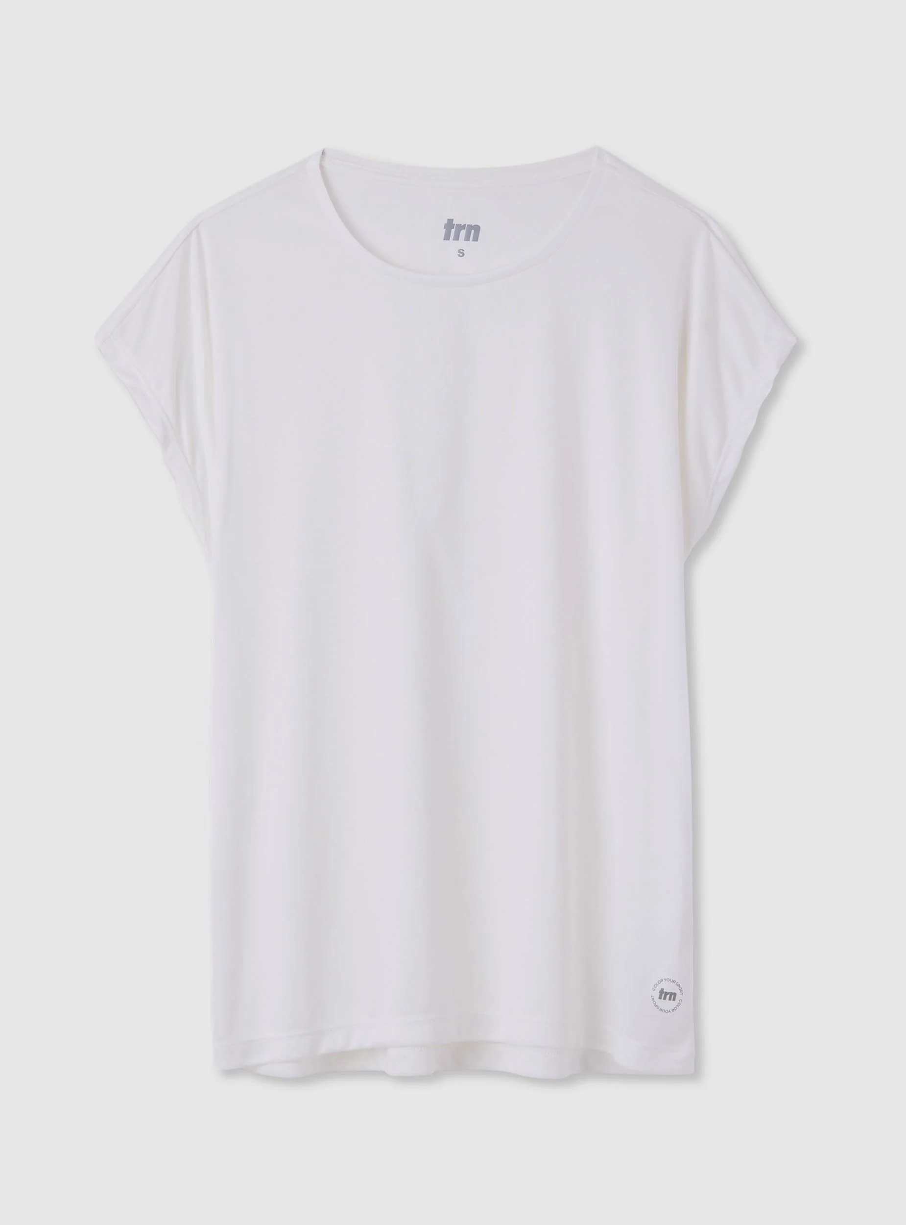 T-shirt sportiva ampia tinta unita - Image 4