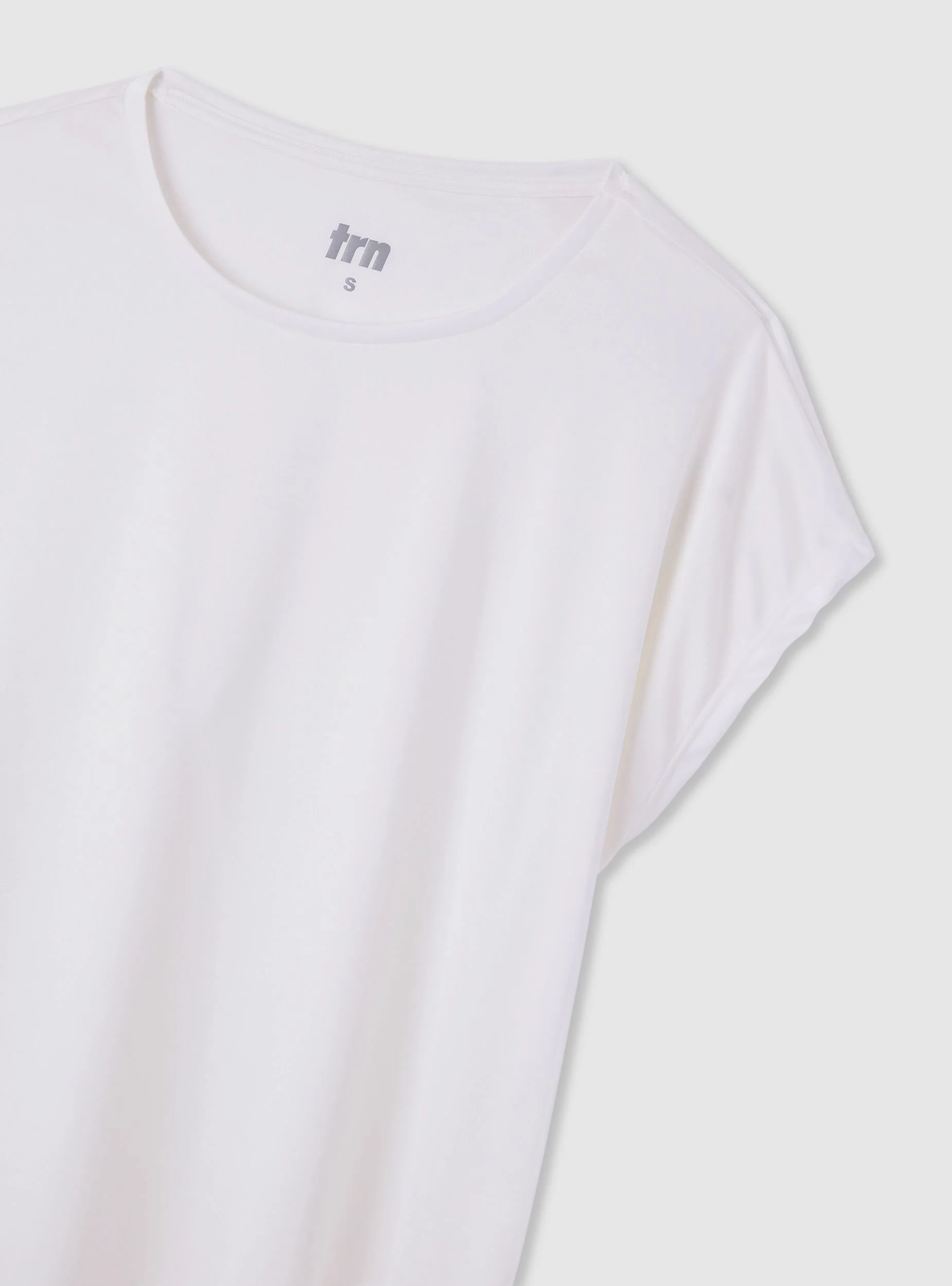 T-shirt sportiva ampia tinta unita - Image 6