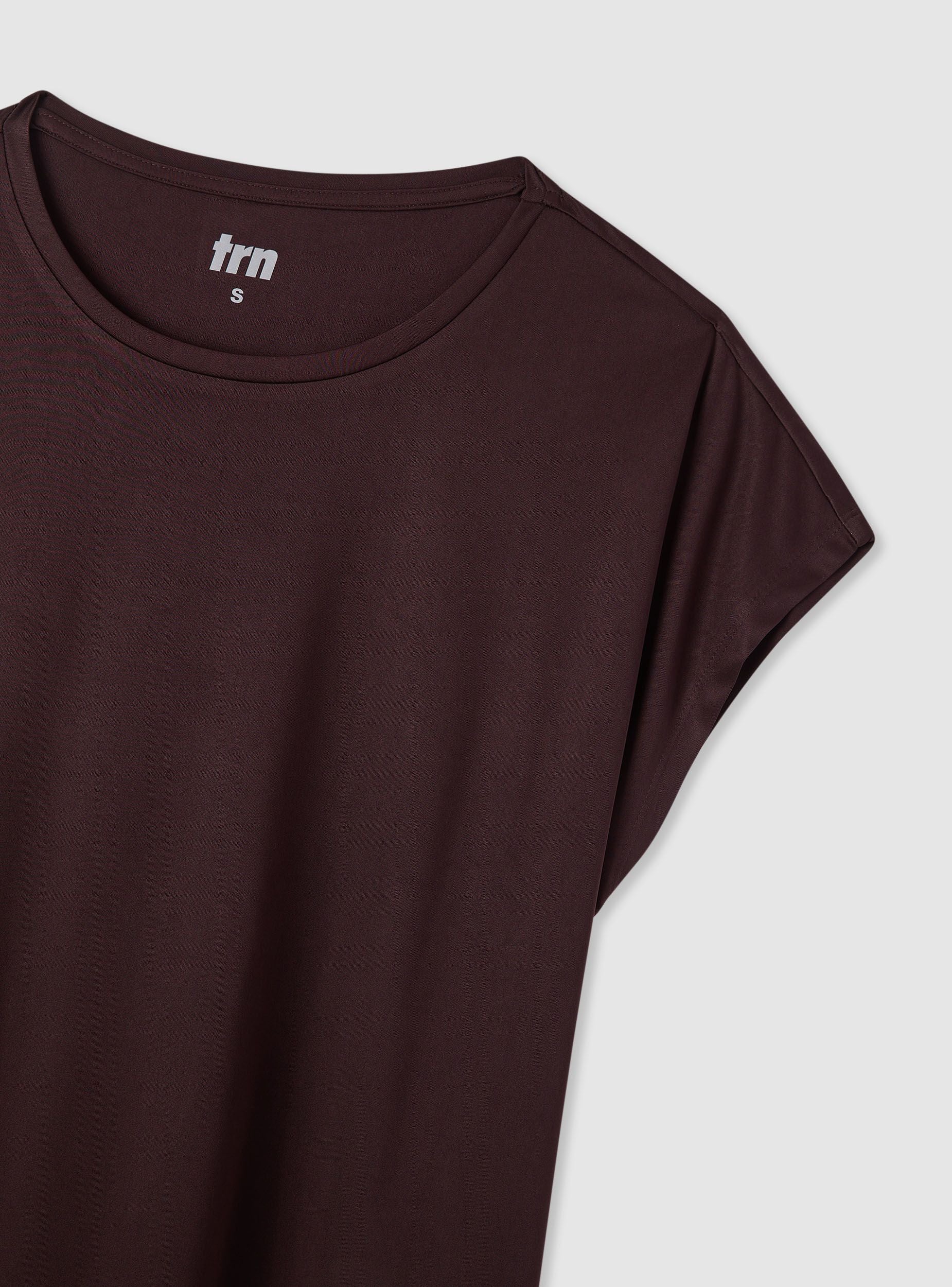 T-shirt sportiva ampia tinta unita - Image 4