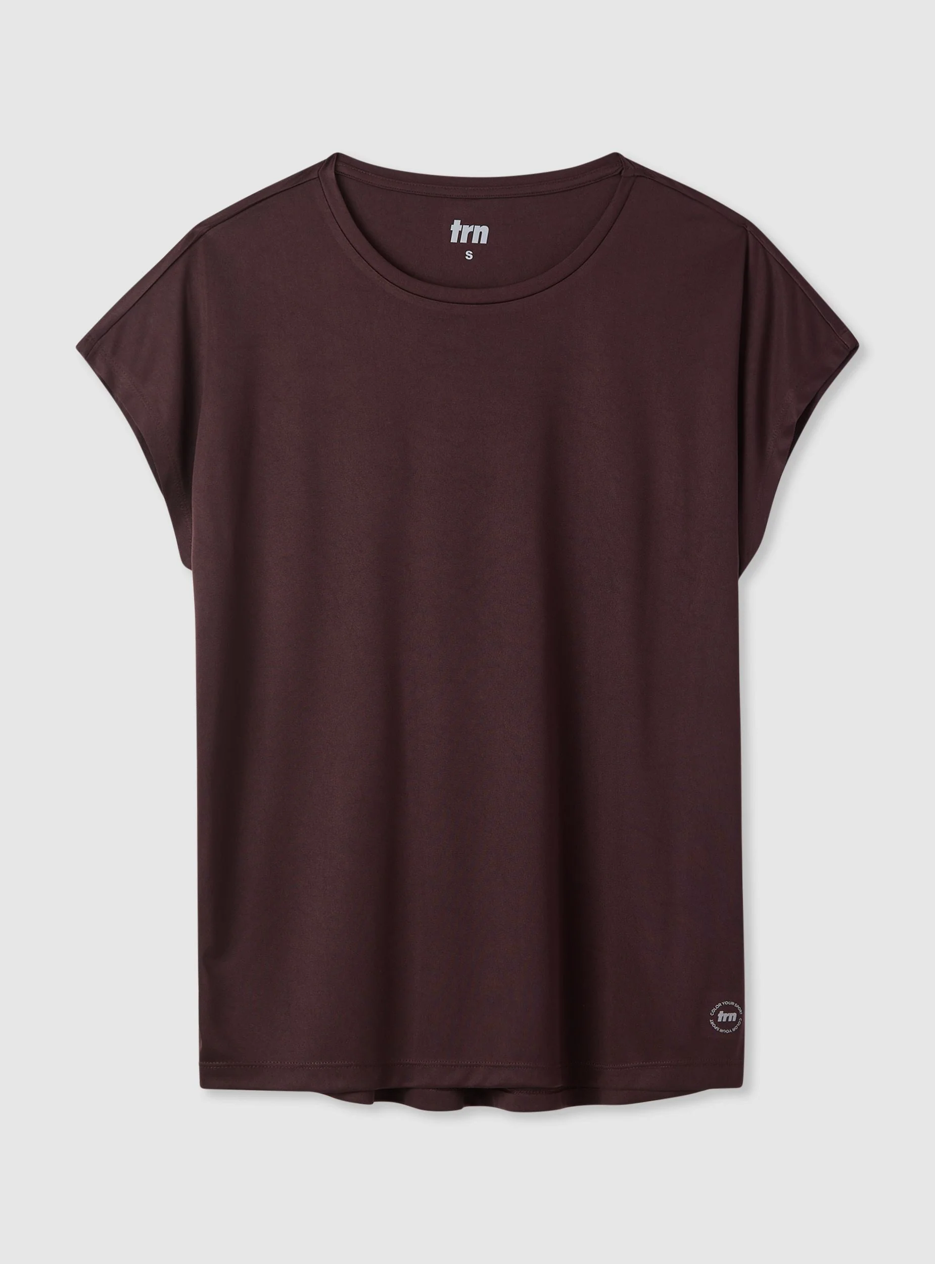 T-shirt sportiva ampia tinta unita - Image 5