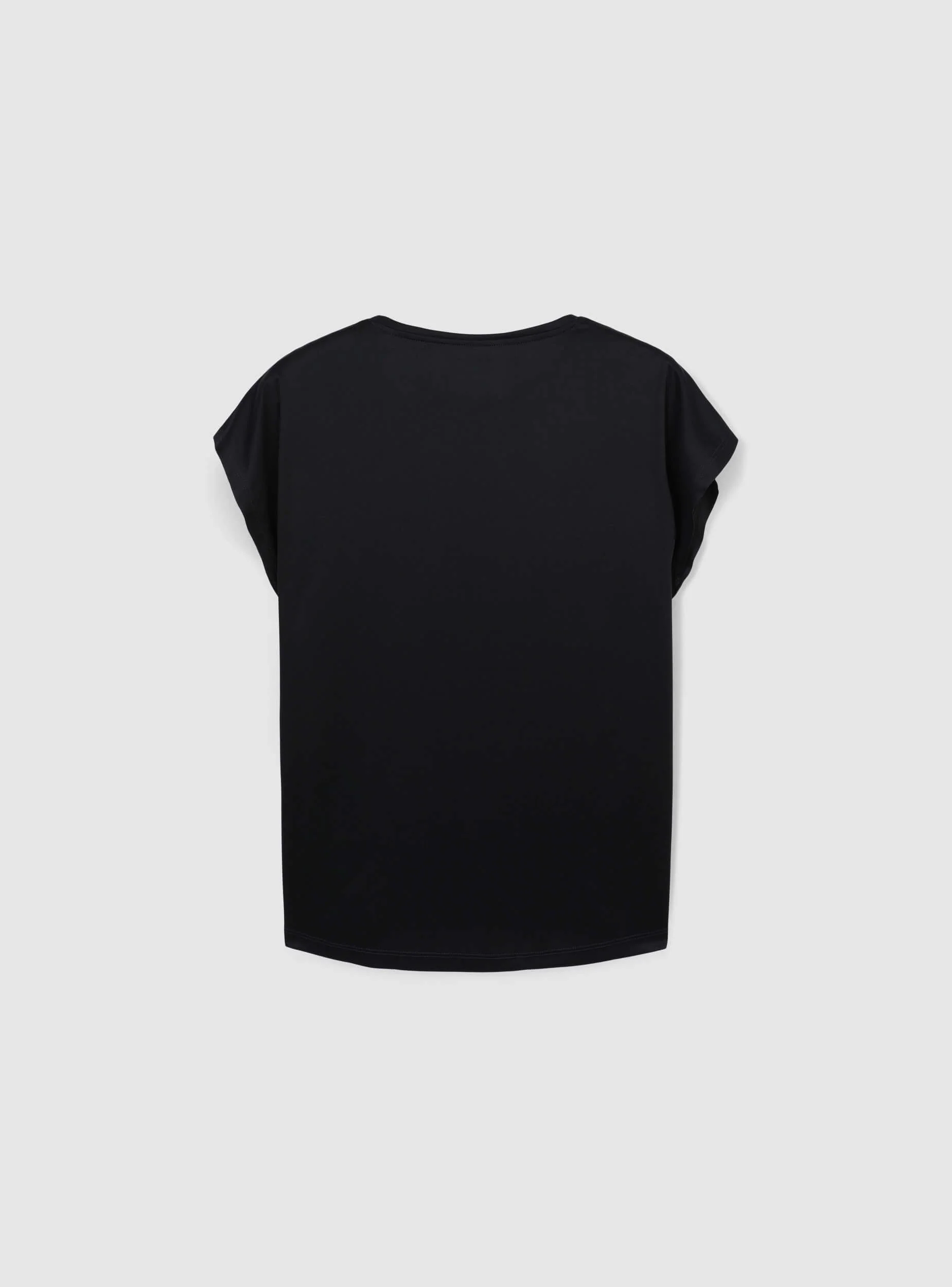 T-shirt sportiva ampia tinta unita - Image 5