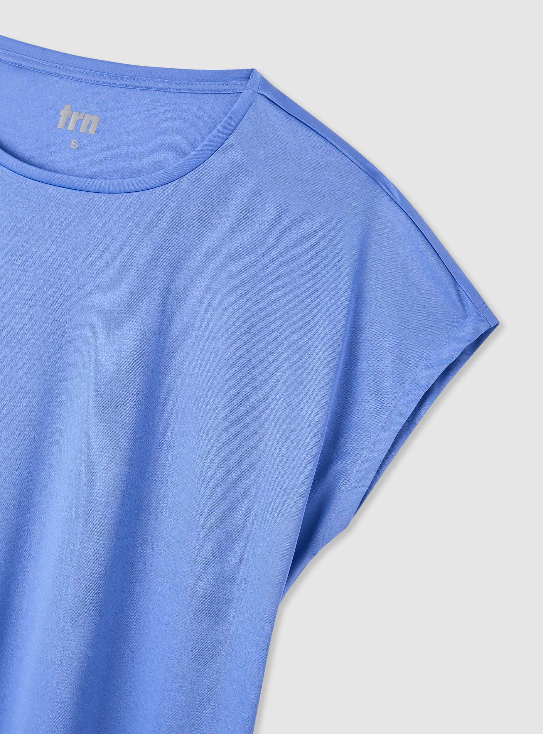 T-shirt sportiva ampia tinta unita - Image 6
