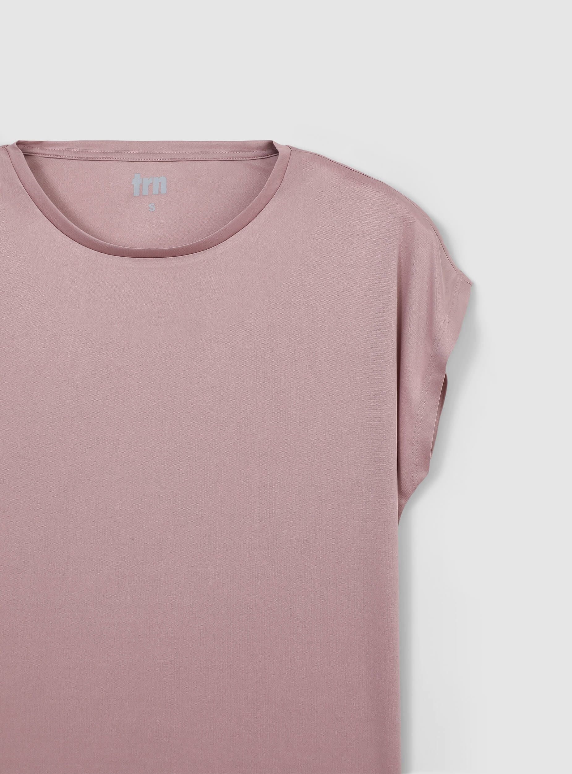 T-shirt sportiva ampia tinta unita - Image 5