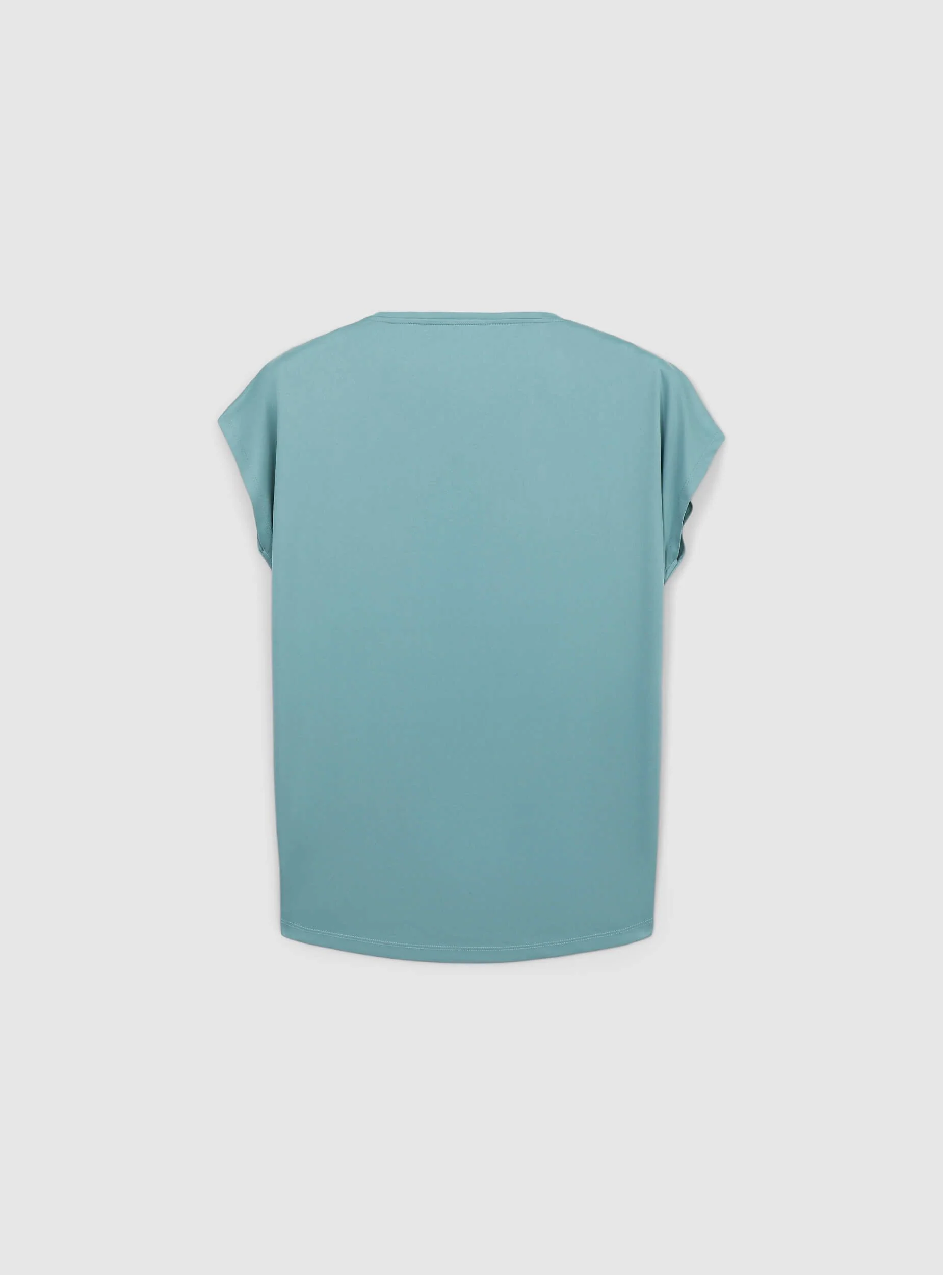 T-shirt sportiva ampia tinta unita - Image 4