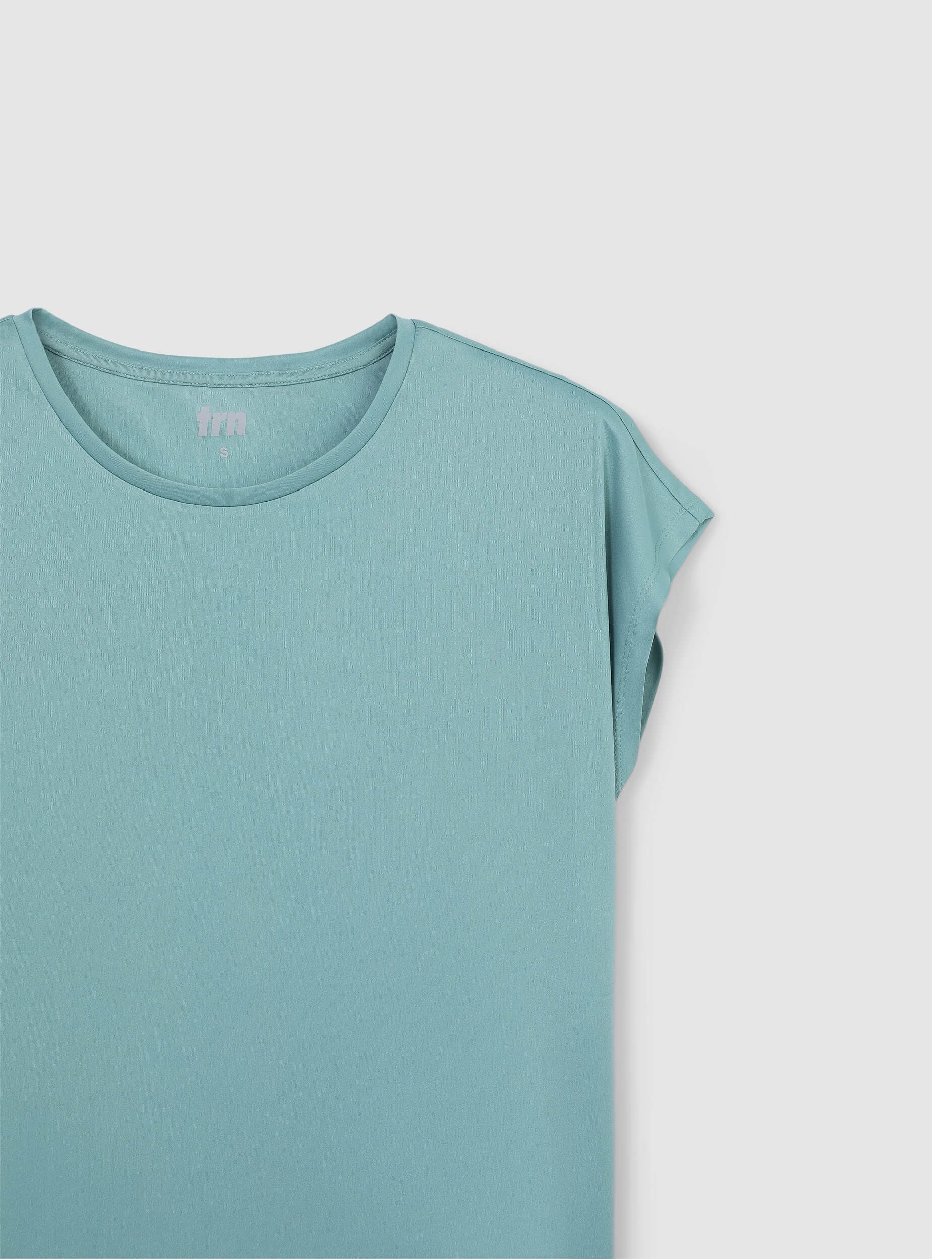 T-shirt sportiva ampia tinta unita - Image 6