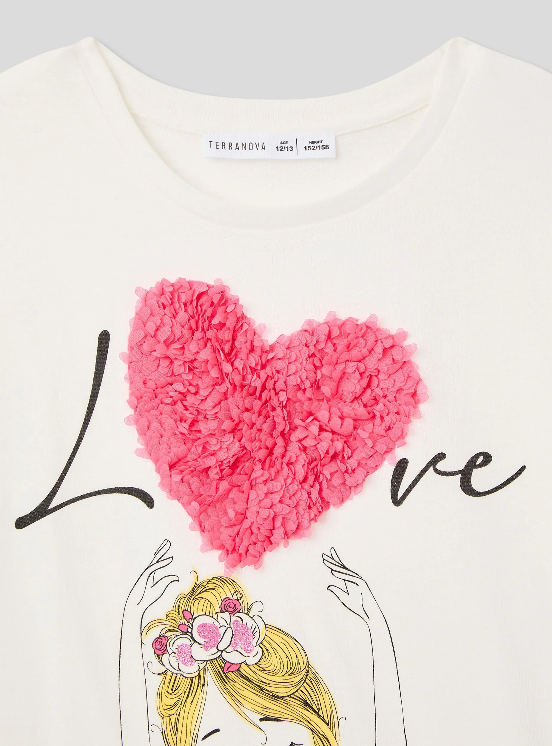 T-shirt stampa bambola con applicazioni - Image 6