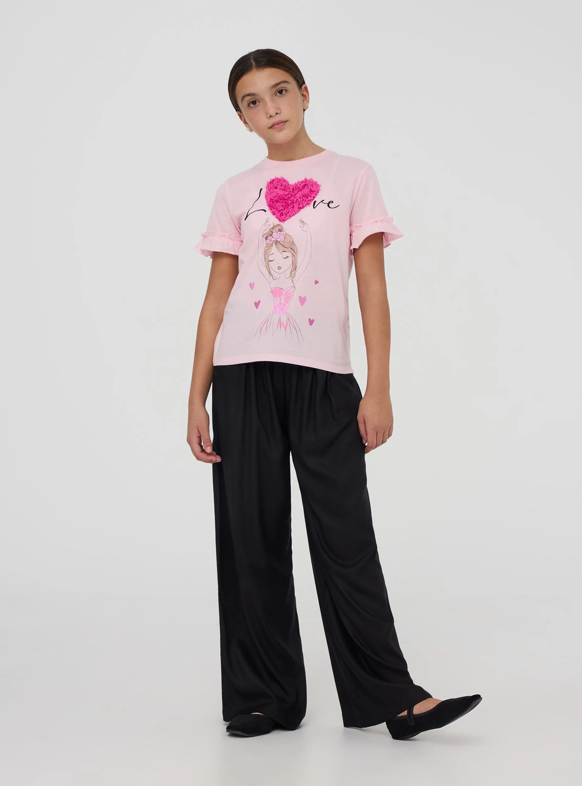 T-shirt stampa bambola con applicazioni - Image 2
