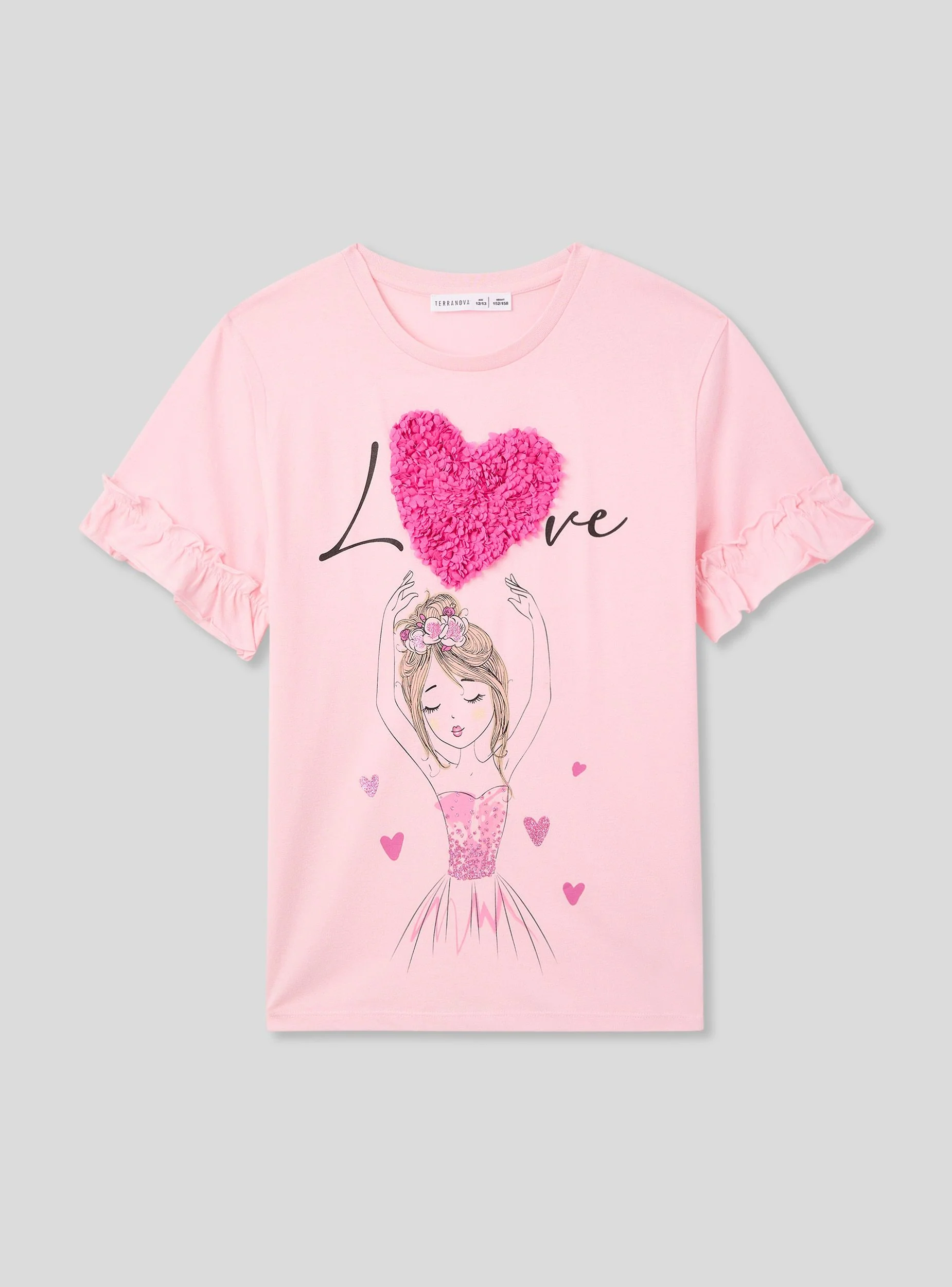 T-shirt stampa bambola con applicazioni - Image 4