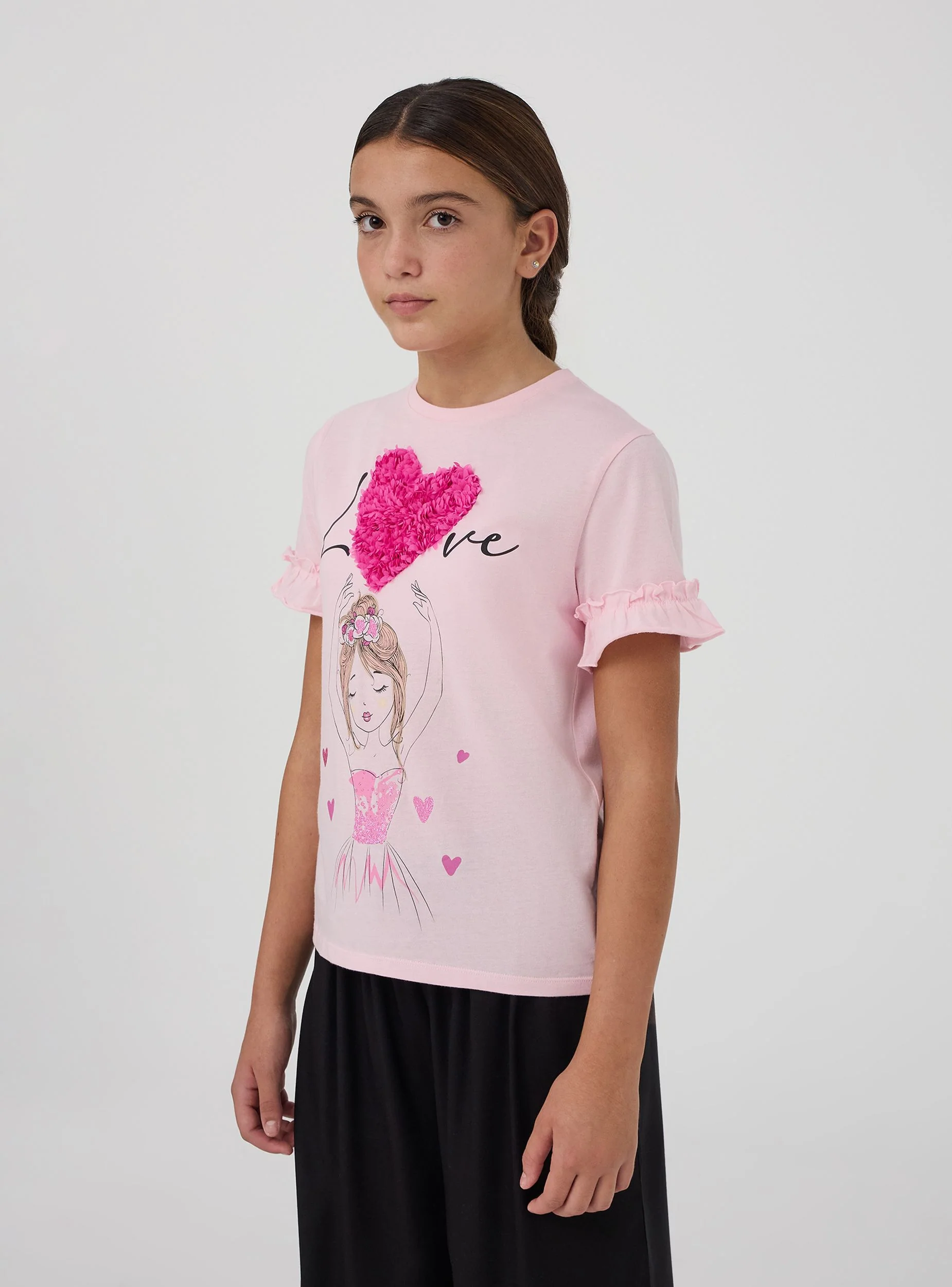 T-shirt stampa bambola con applicazioni - Image 7