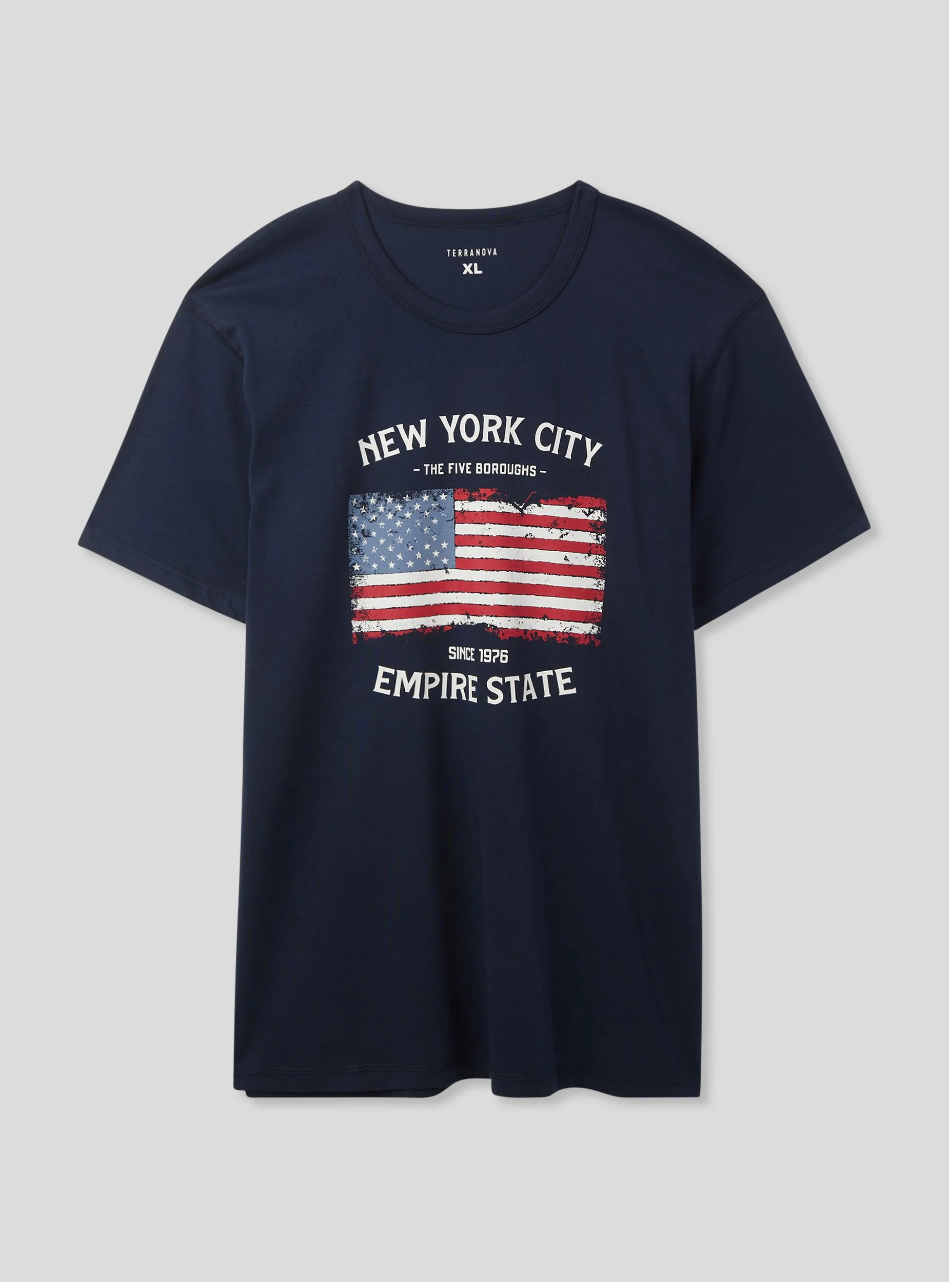 T-shirt stampa bandiera americana