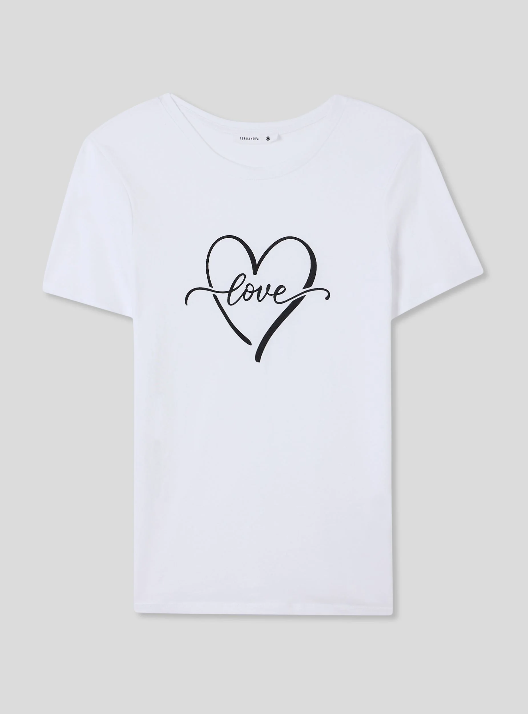 T-shirt stampa cuore con scritta - Image 5
