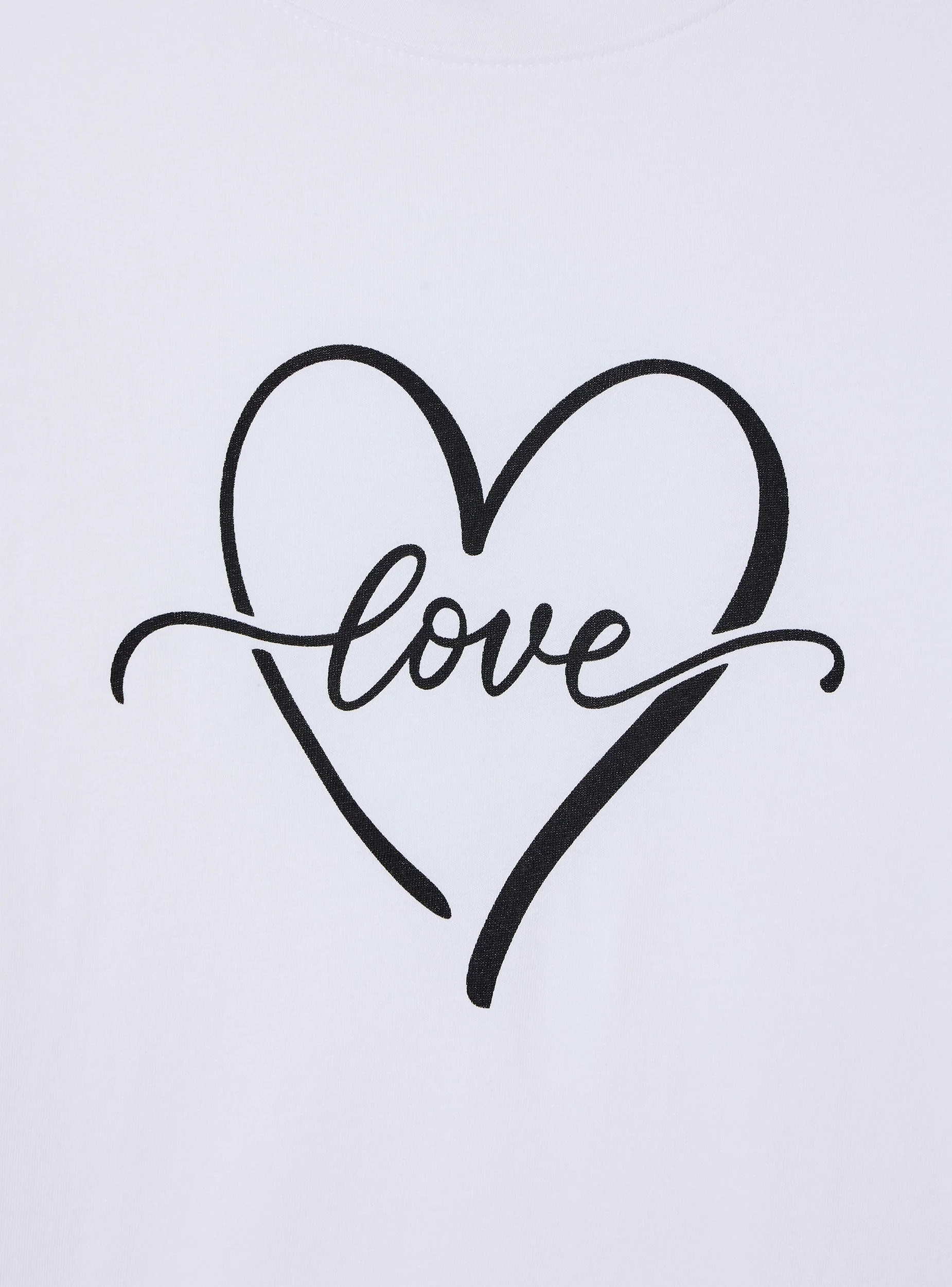 T-shirt stampa cuore con scritta - Image 6