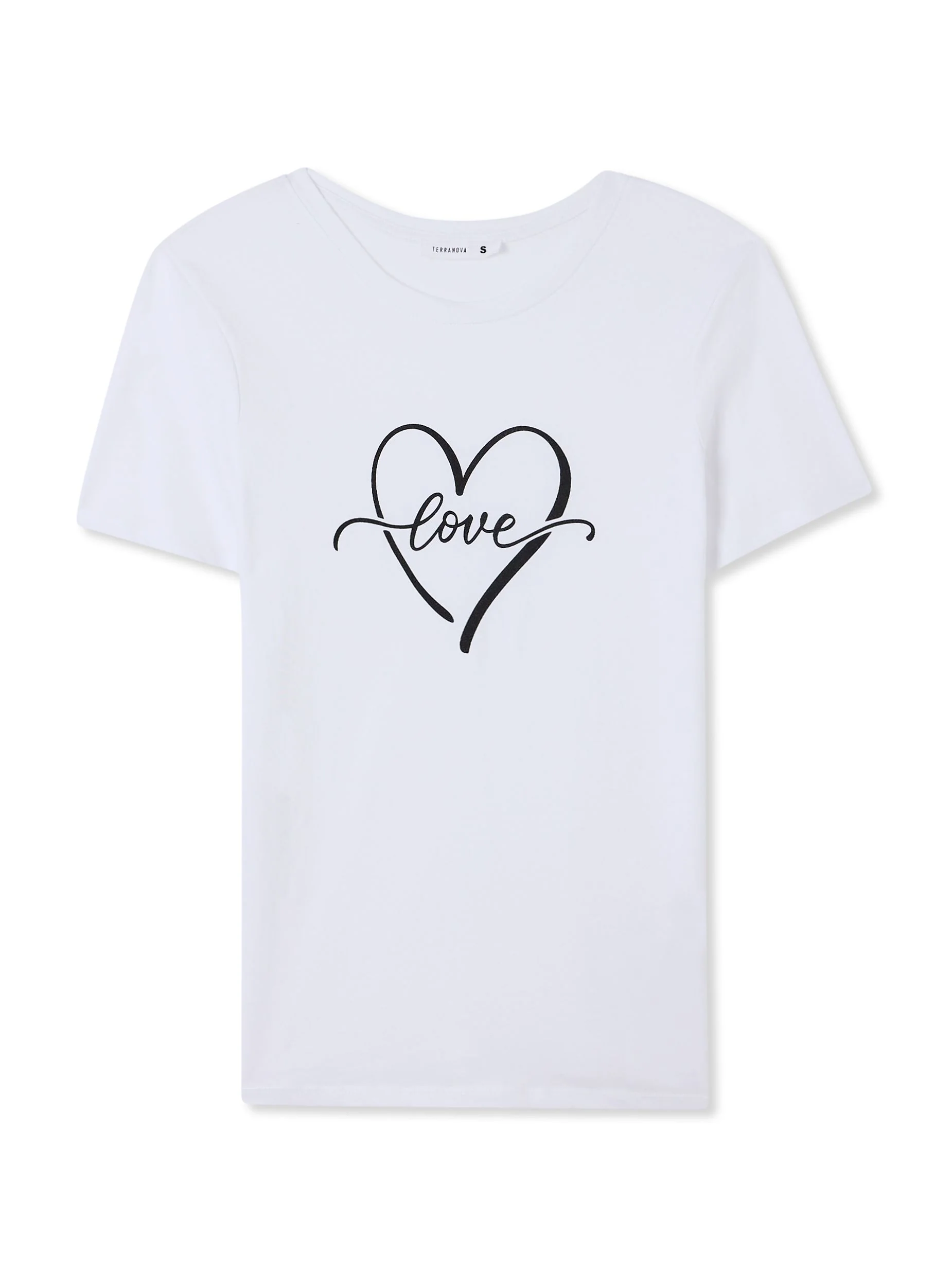 T-shirt stampa cuore con scritta - Image 7