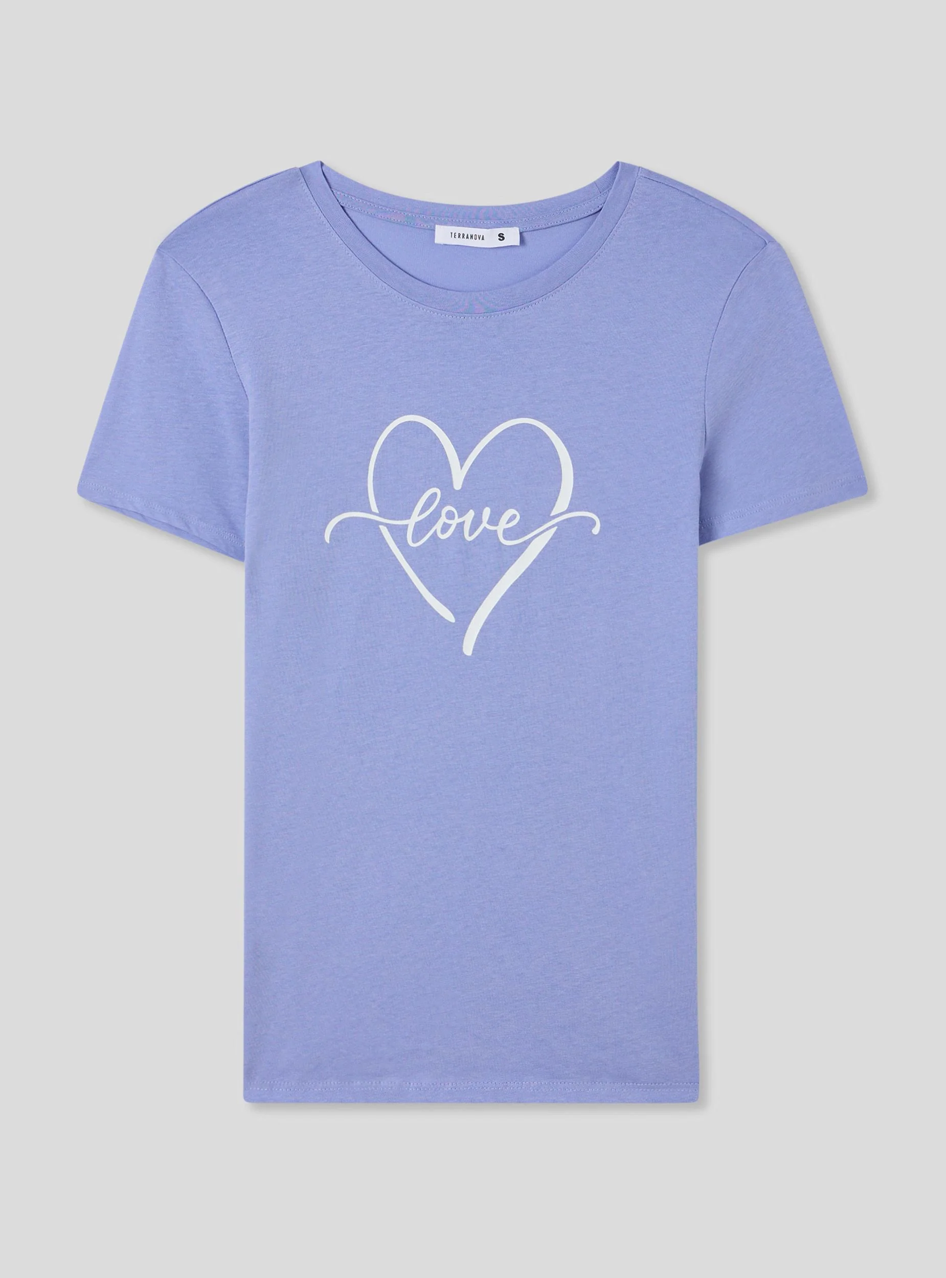 T-shirt stampa cuore con scritta - Image 6
