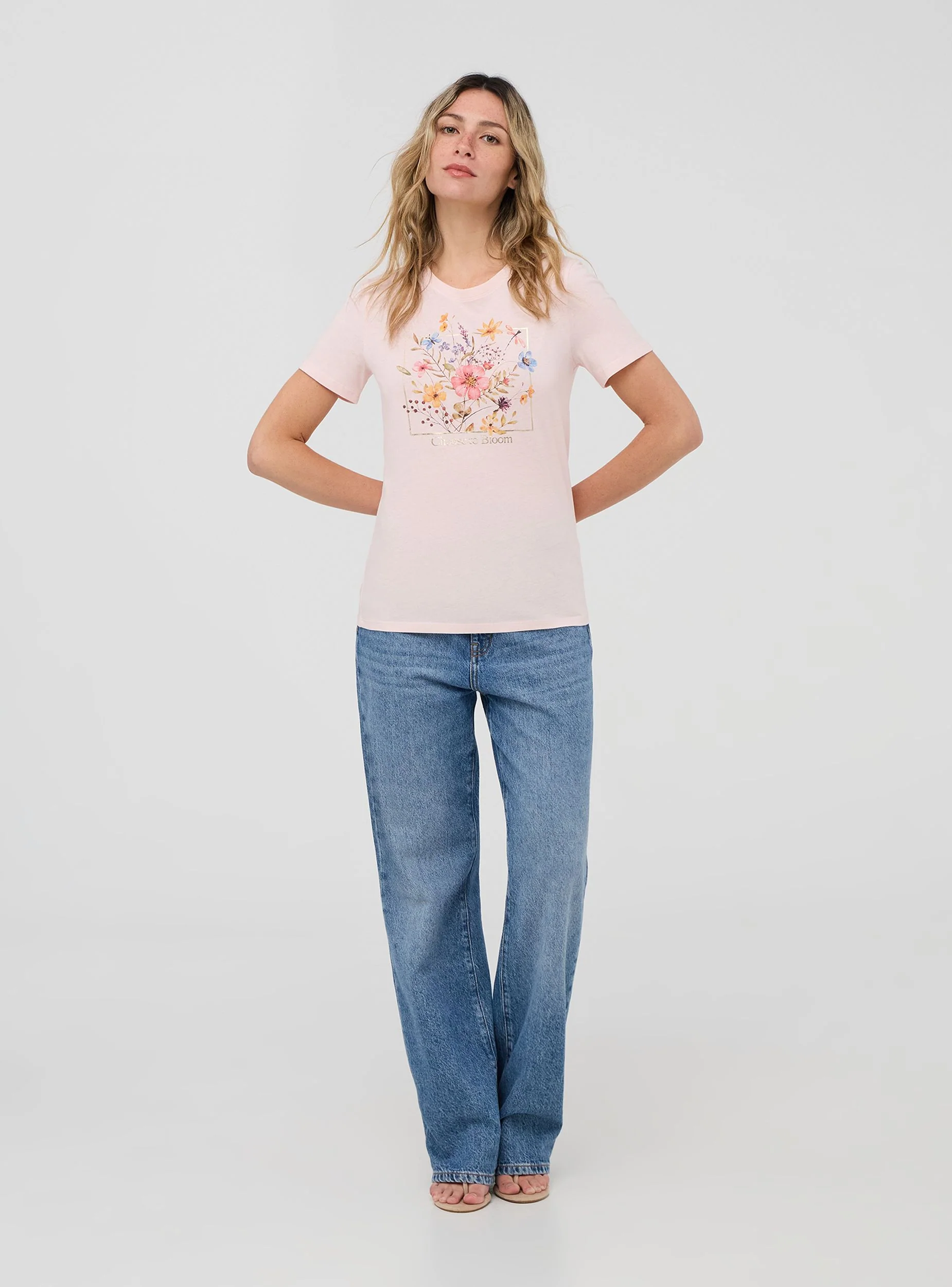 T-shirt stampa floreale