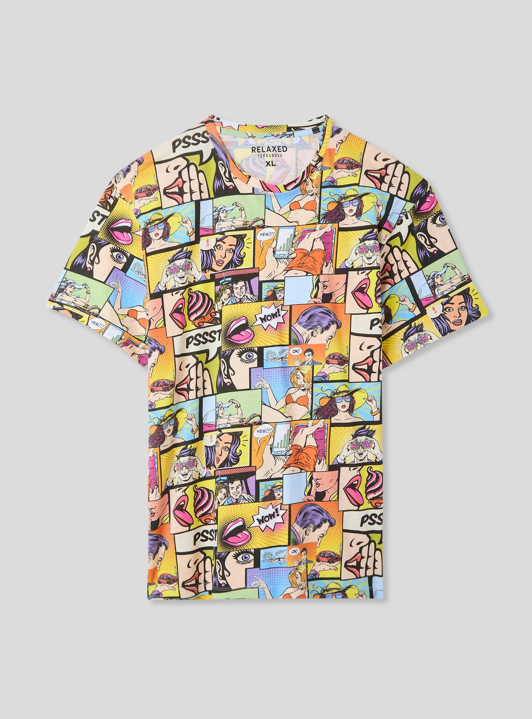T-shirt stampa fumetto all-over - Image 2