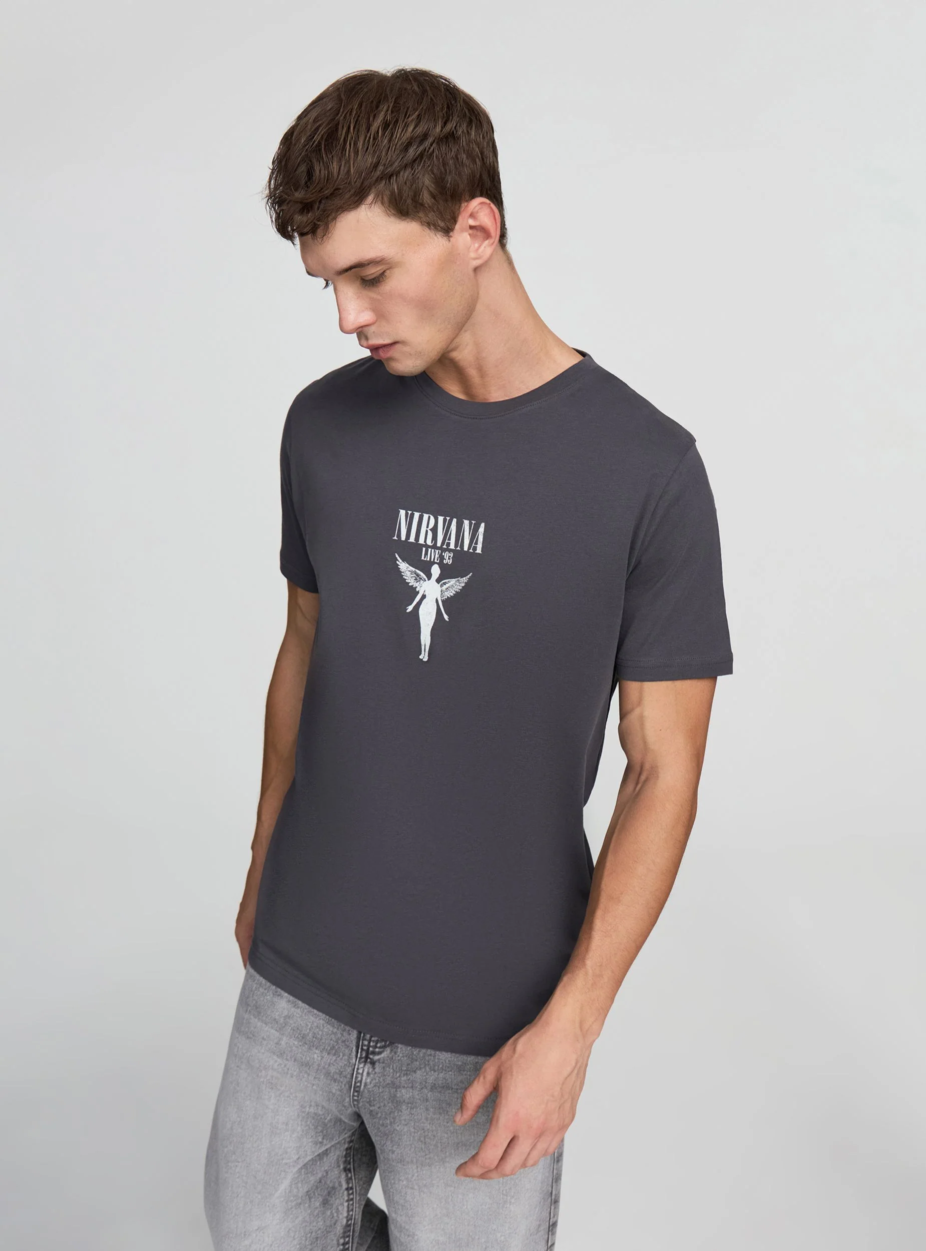 T-shirt stampa Nirvana® fronte/retro