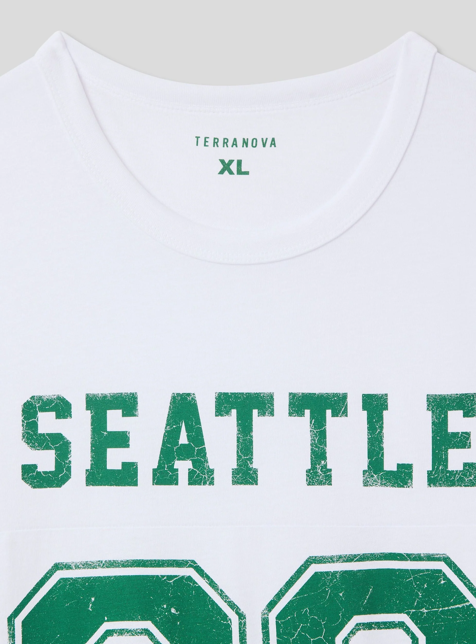 T-shirt stampa numero, scritta e bande - Image 2
