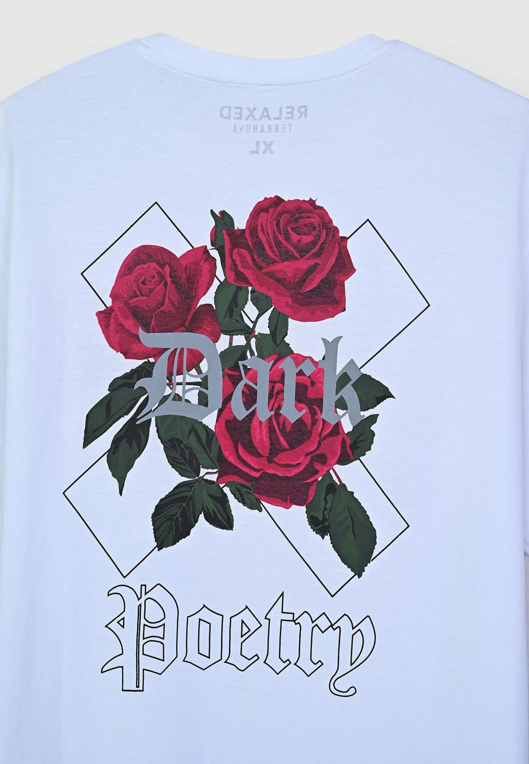 T-shirt stampa rose fronte/retro - Image 4