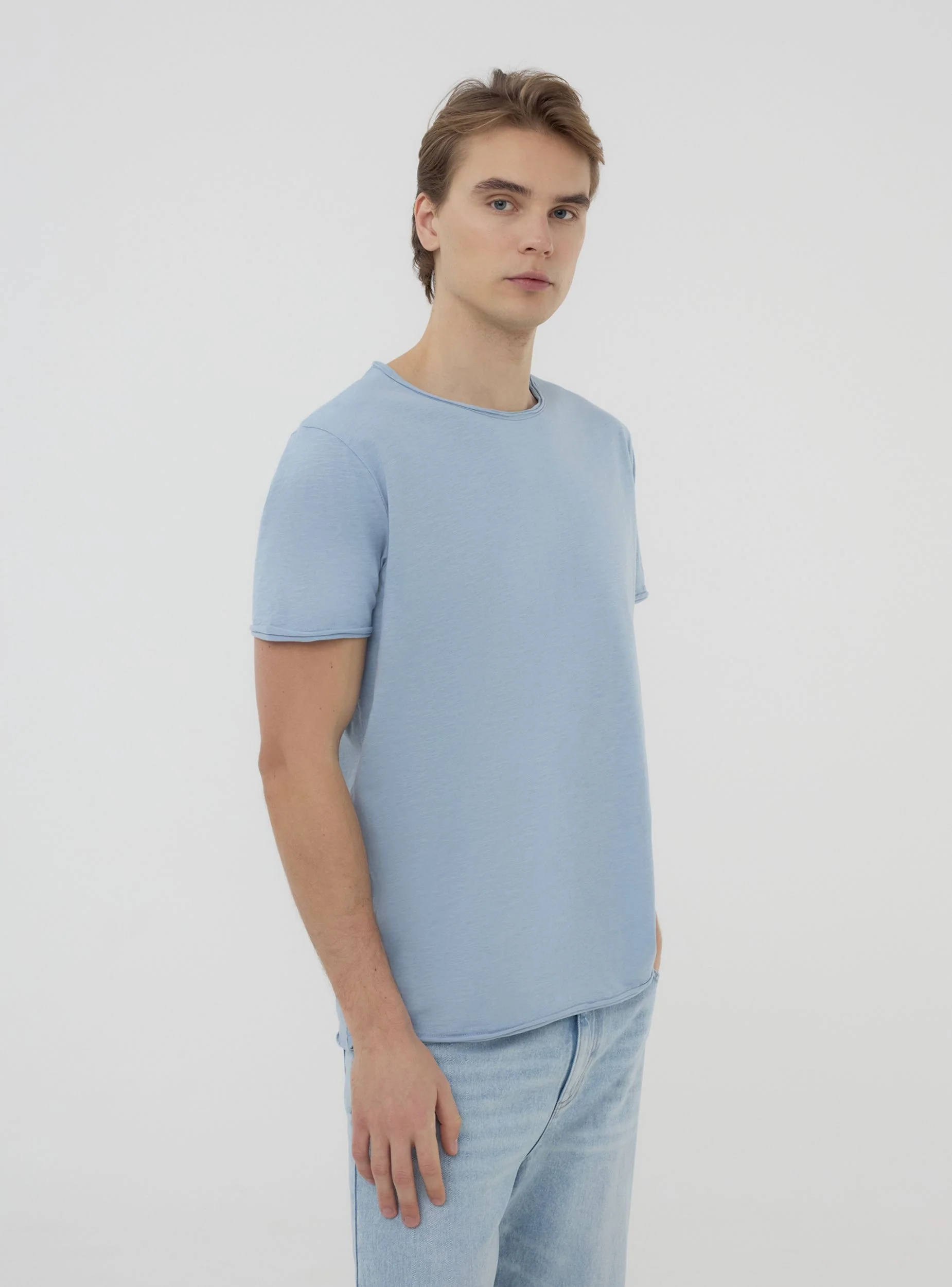T-shirt taglio vivo tessuto fiammato - Image 3