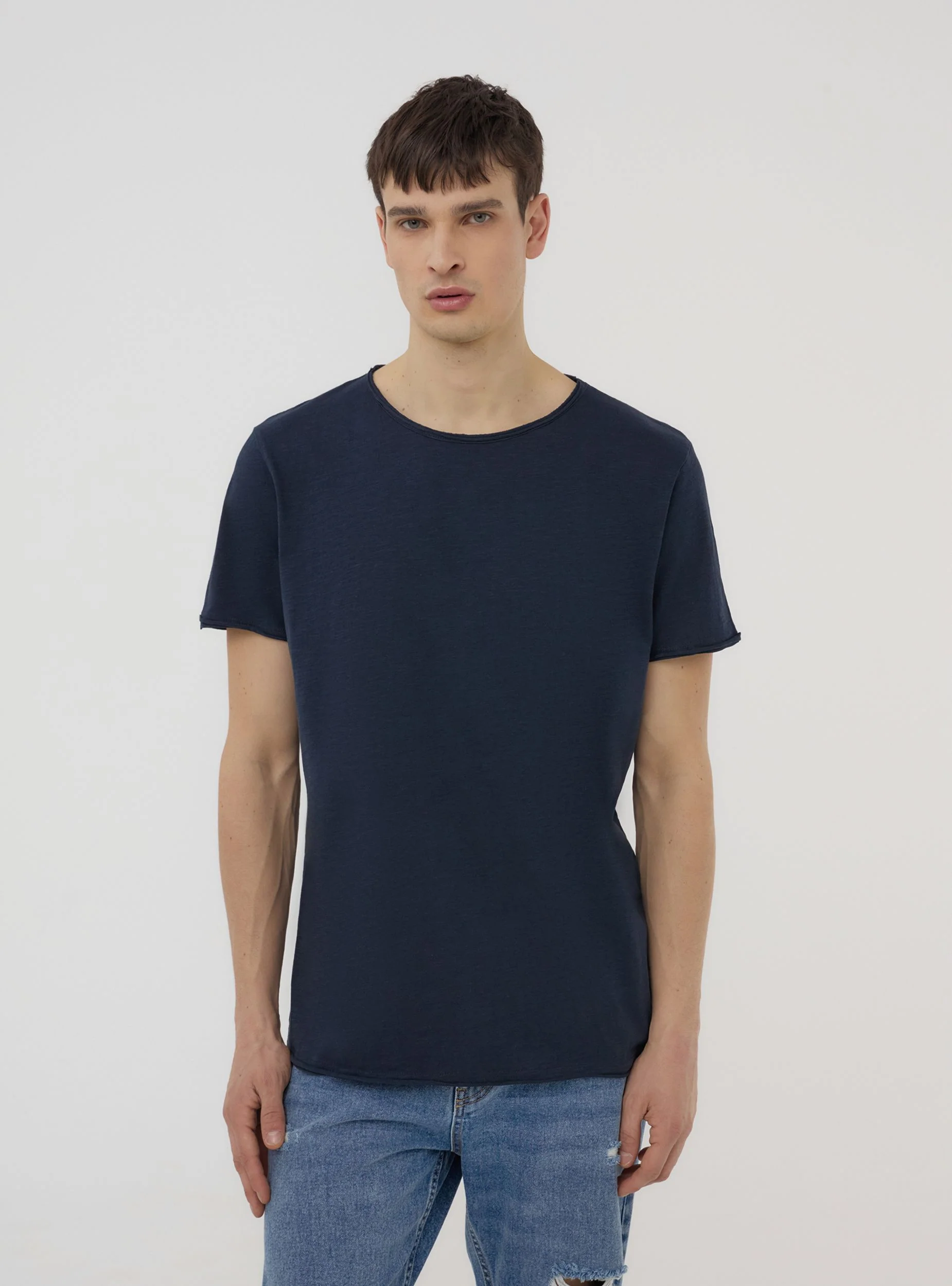 T-shirt taglio vivo tessuto fiammato - Image 3