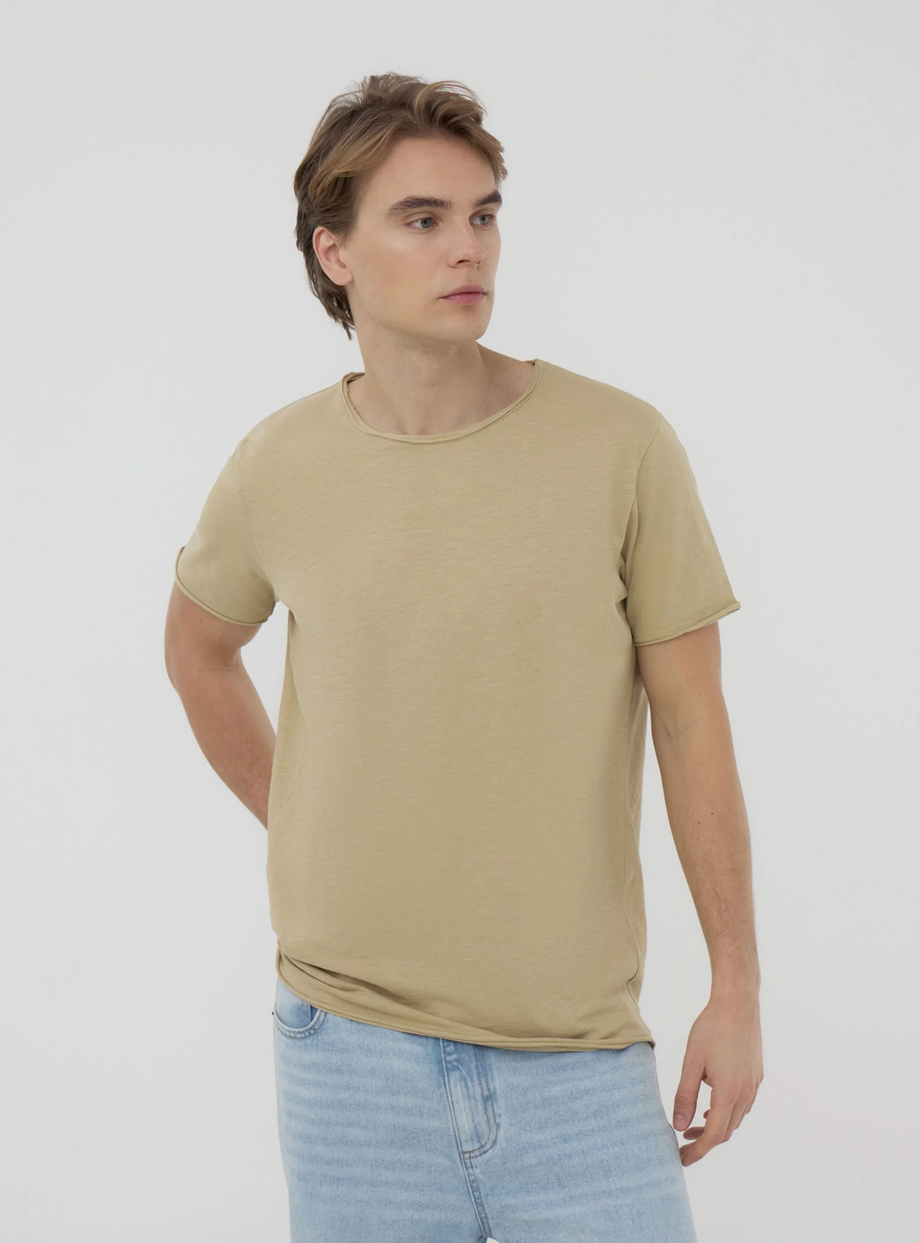 T-shirt taglio vivo tessuto fiammato - Image 3