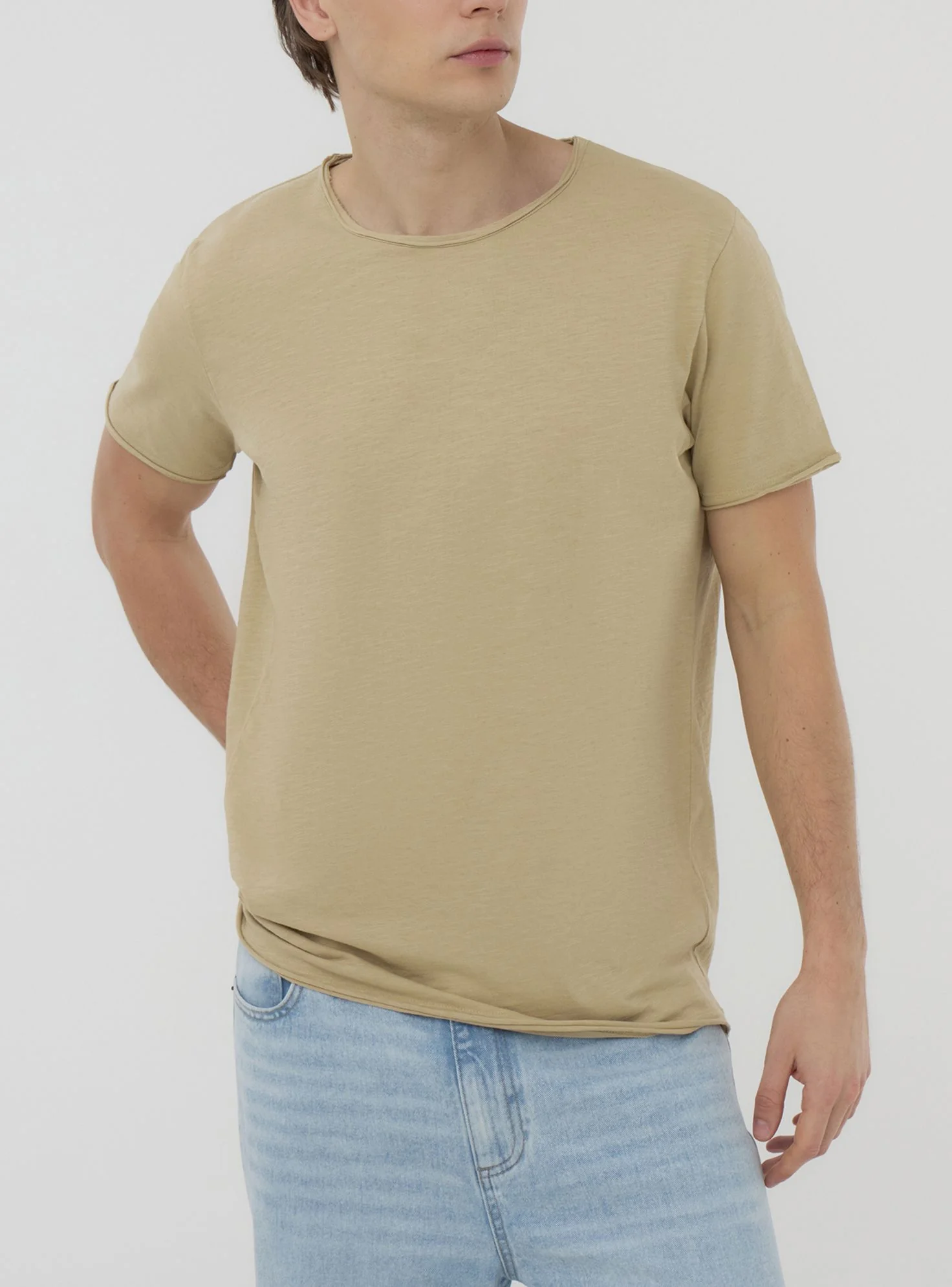 T-shirt taglio vivo tessuto fiammato - Image 7