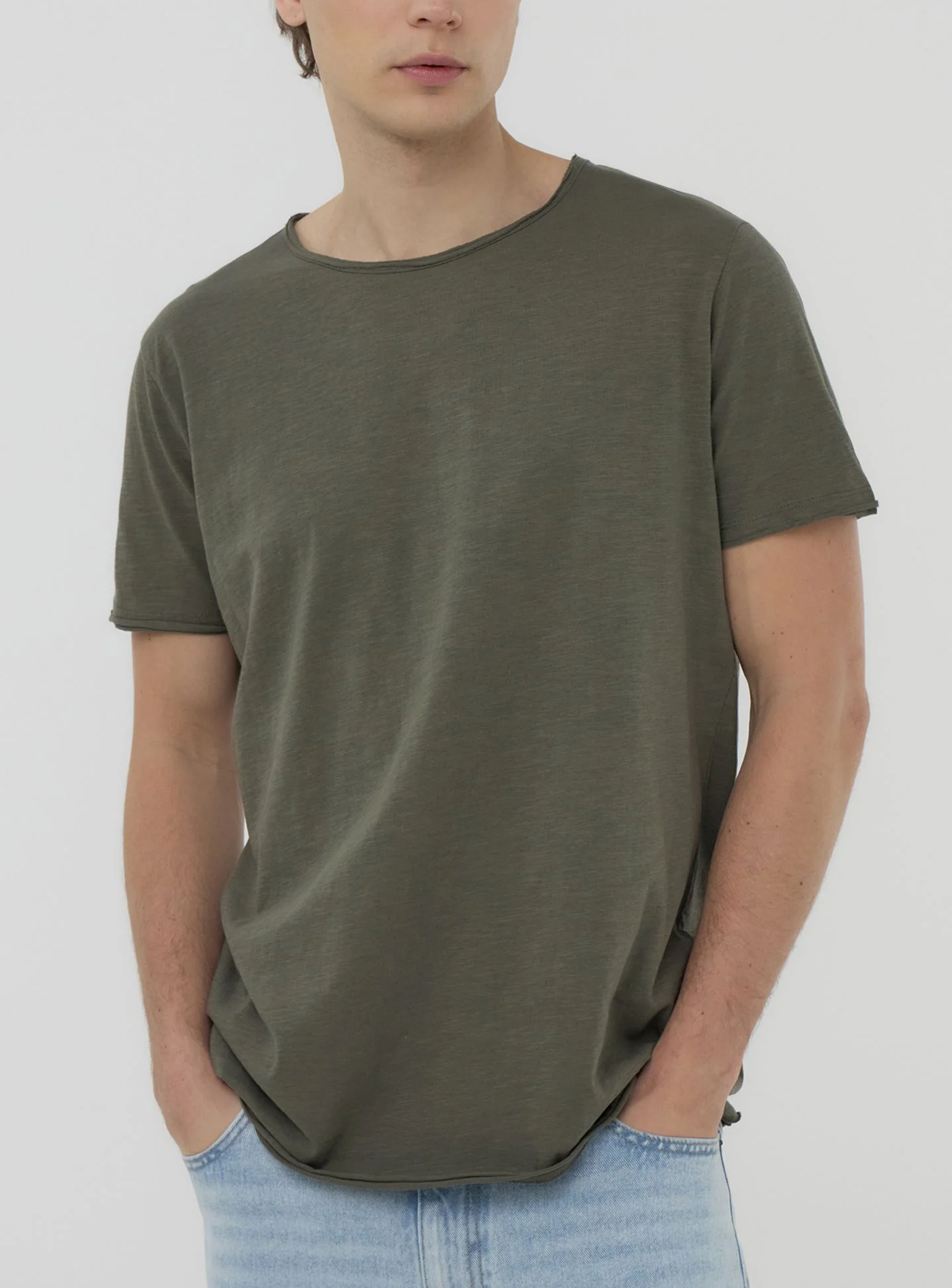 T-shirt taglio vivo tessuto fiammato - Image 7